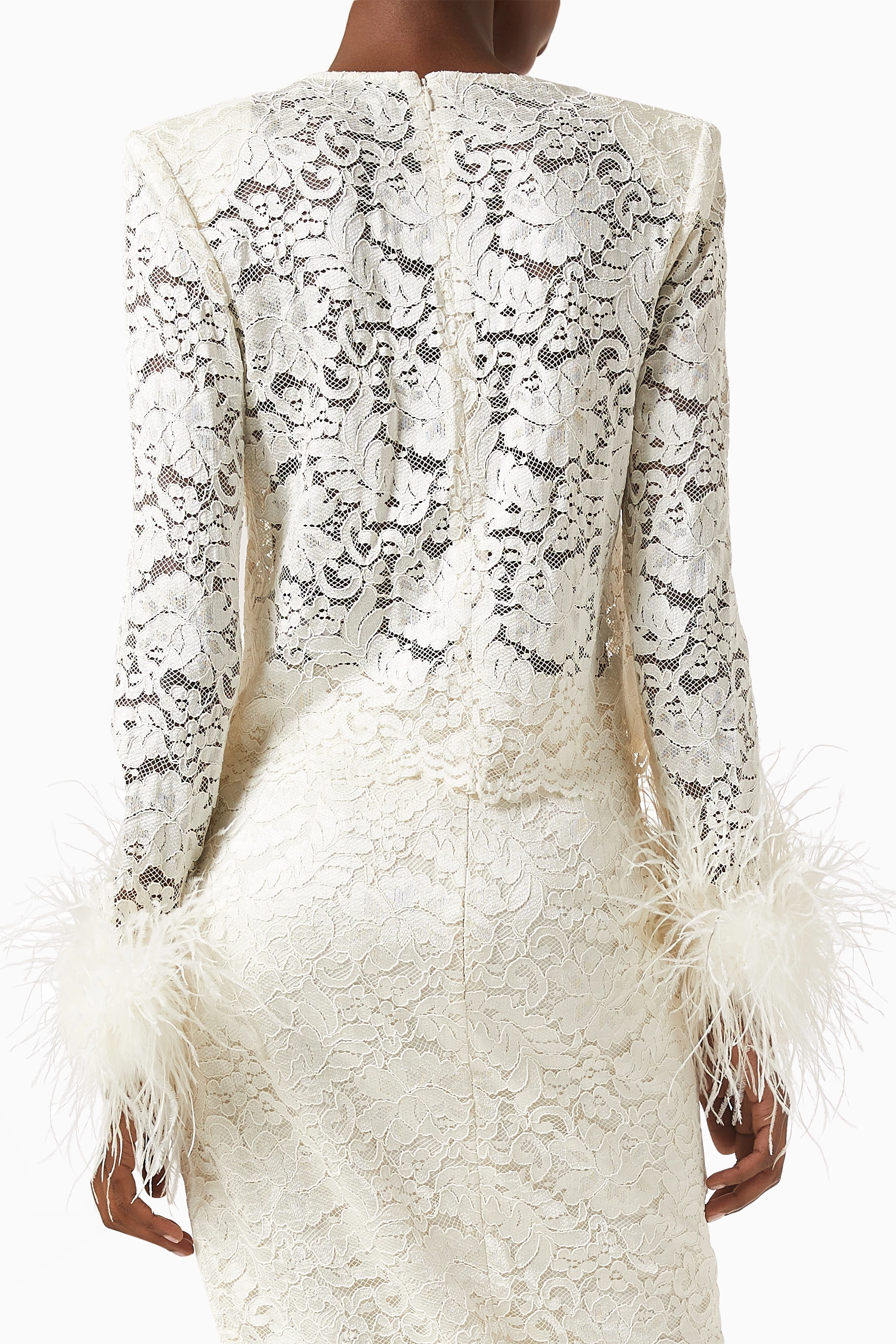 【ギフト】 feather amerge. laceup Self-Portrait op（Buy offshoulder ワンピース
