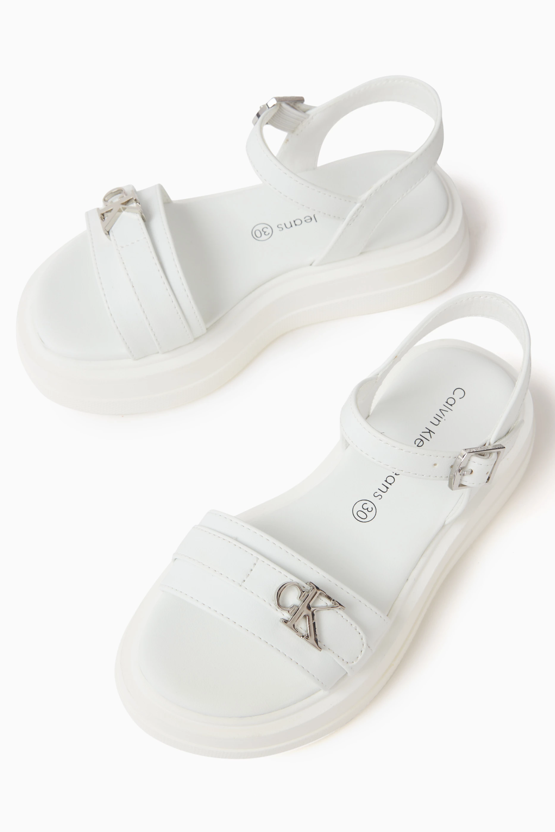 Calvin klein sandals white new arrivals