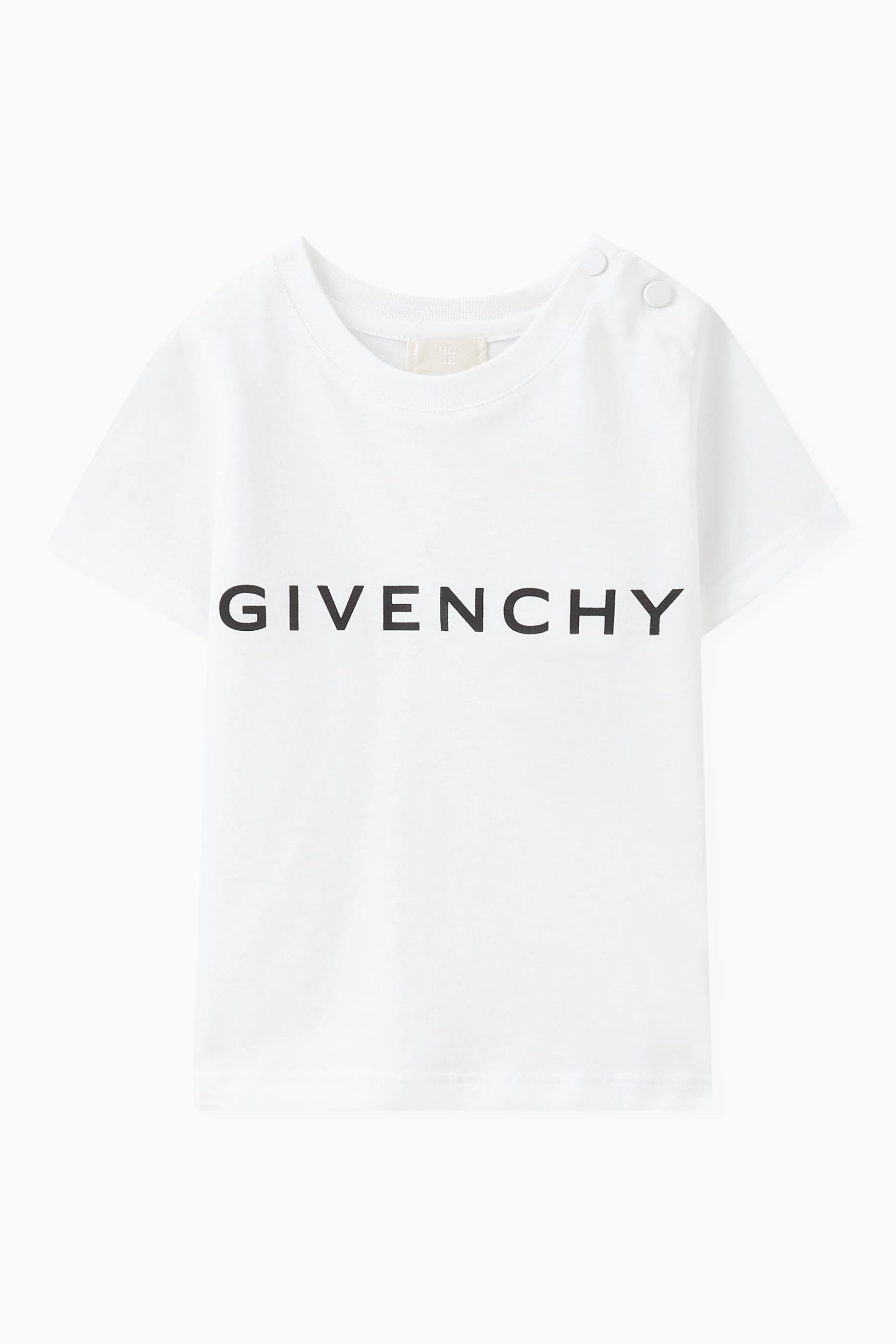 Buy Givenchy White Logo T-shirt in Cotton Jersey For Baby Boys