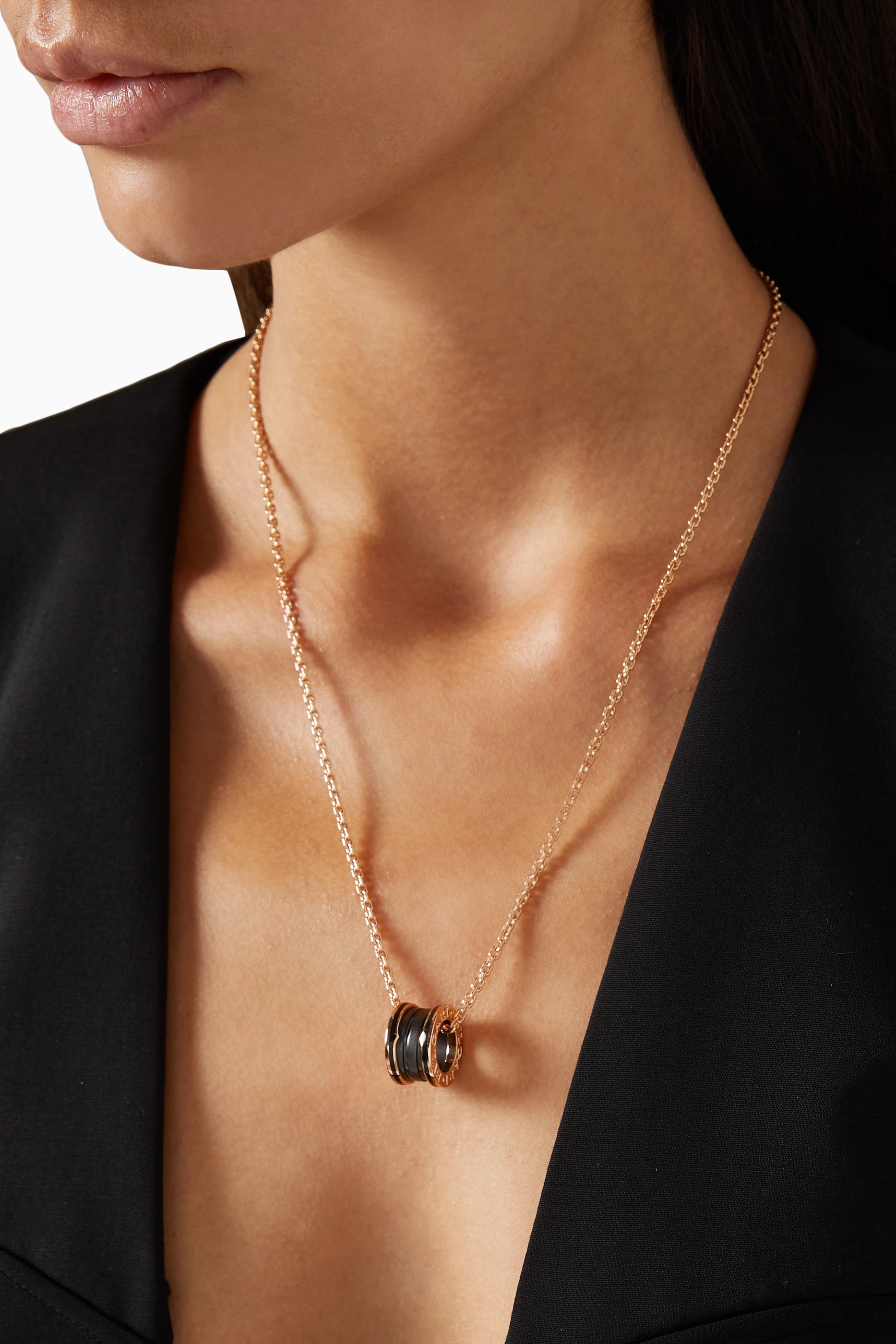 Bvlgari B Zero Pendant Buy BVLGARI Rose Gold Pendant Necklace In