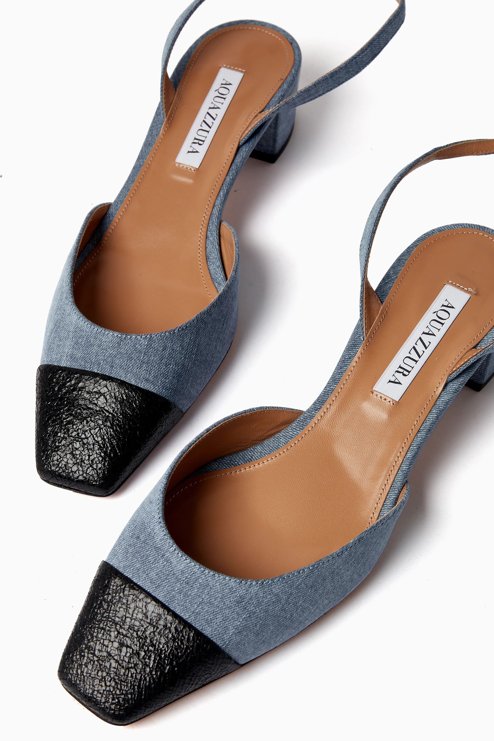 シューズ・サンダルその他 Aquazzura French Flirt 35 denim effect Aquazzura French Flirt 35 Denim Effect Sandal – LOZURI®