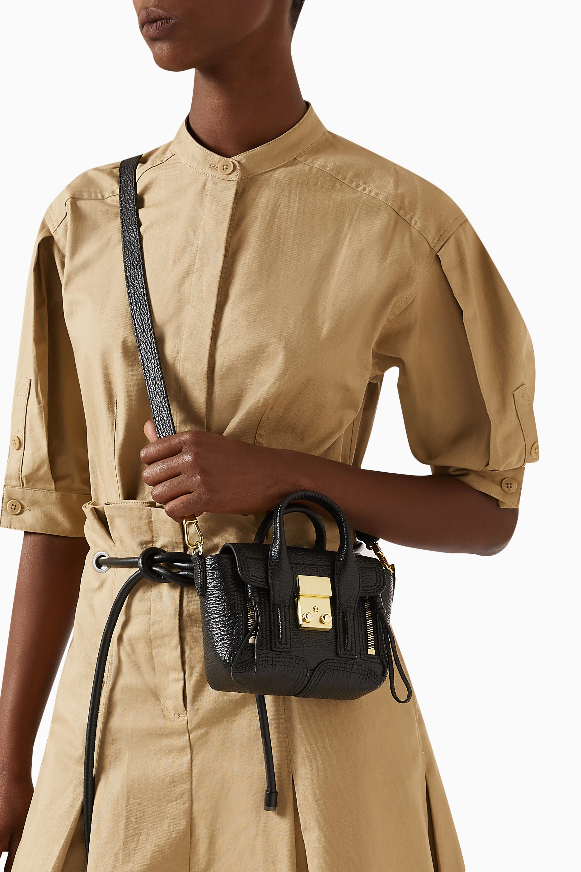 バッグ 3.1 Phillip Lim PASHLI NANO SATCHEL 2way Buy 3.1 Phillip Lim Black Pashli Nano Satchel Bag in Shark