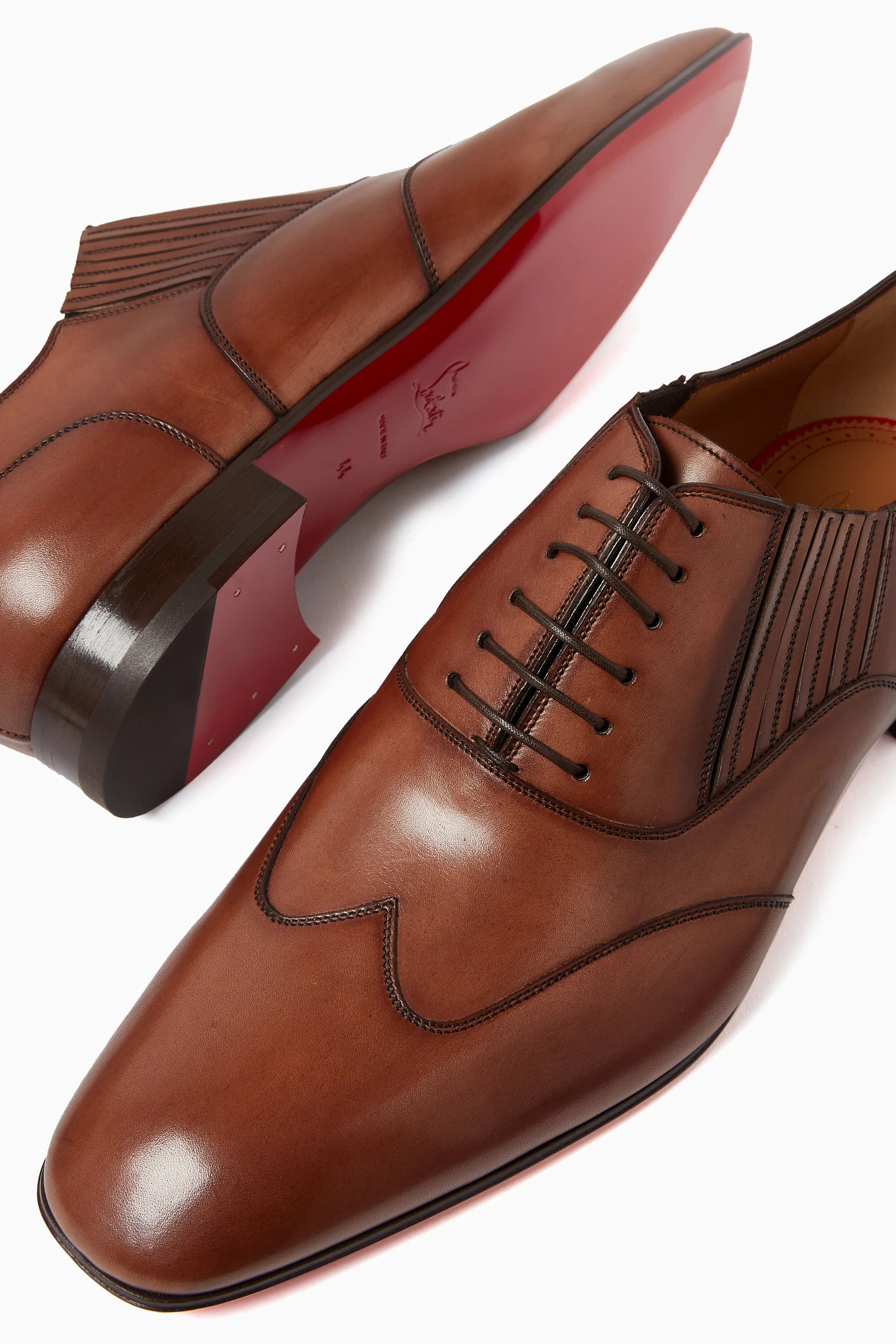 Buy Christian Louboutin Brown My Amor W Oxford Shoes in Calf