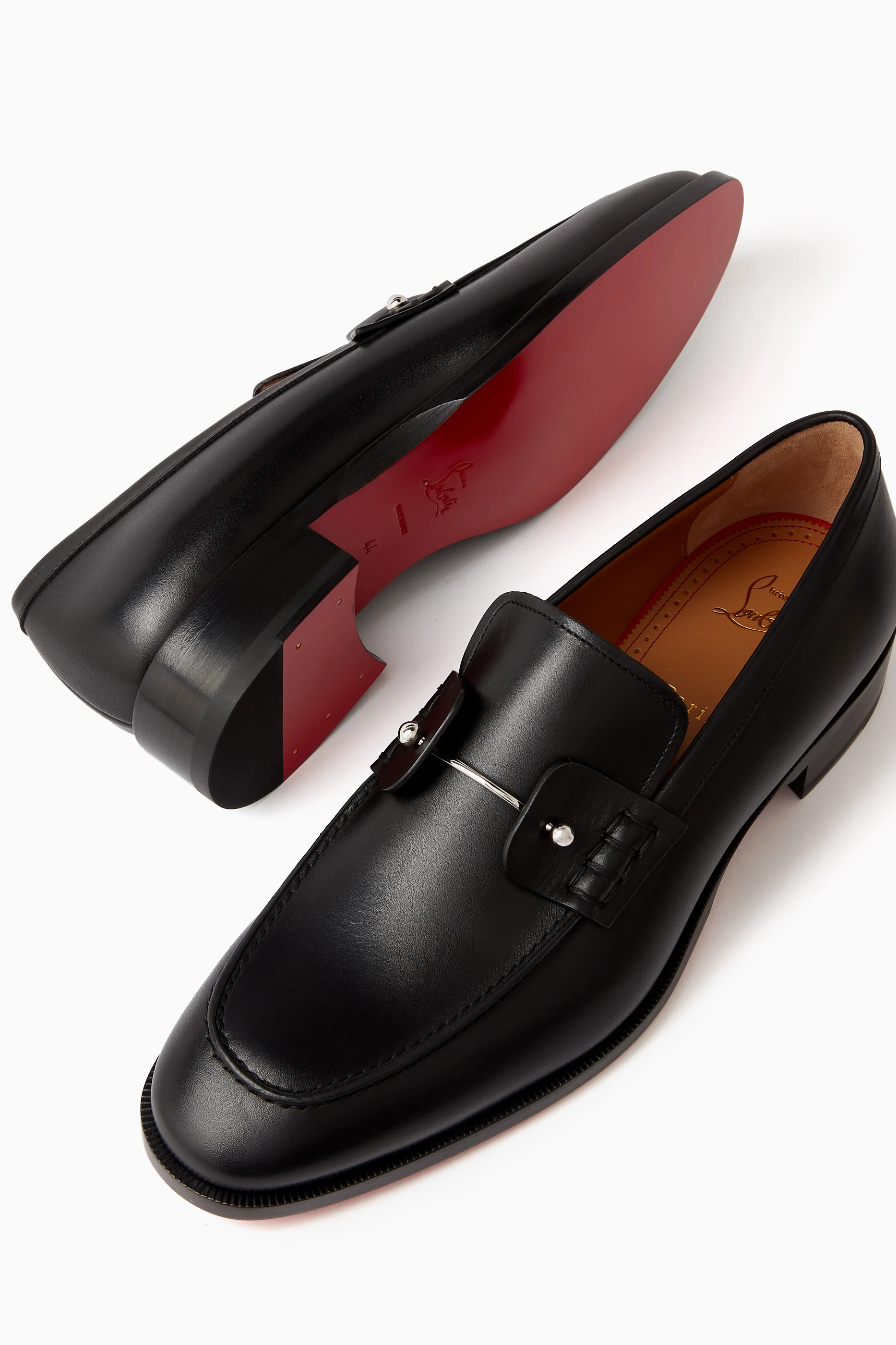 Christian Louboutin Chambelimoc Leather Loafer, Black Christian Louboutin Chambelimoc Night Strass Calfskin  main image 3