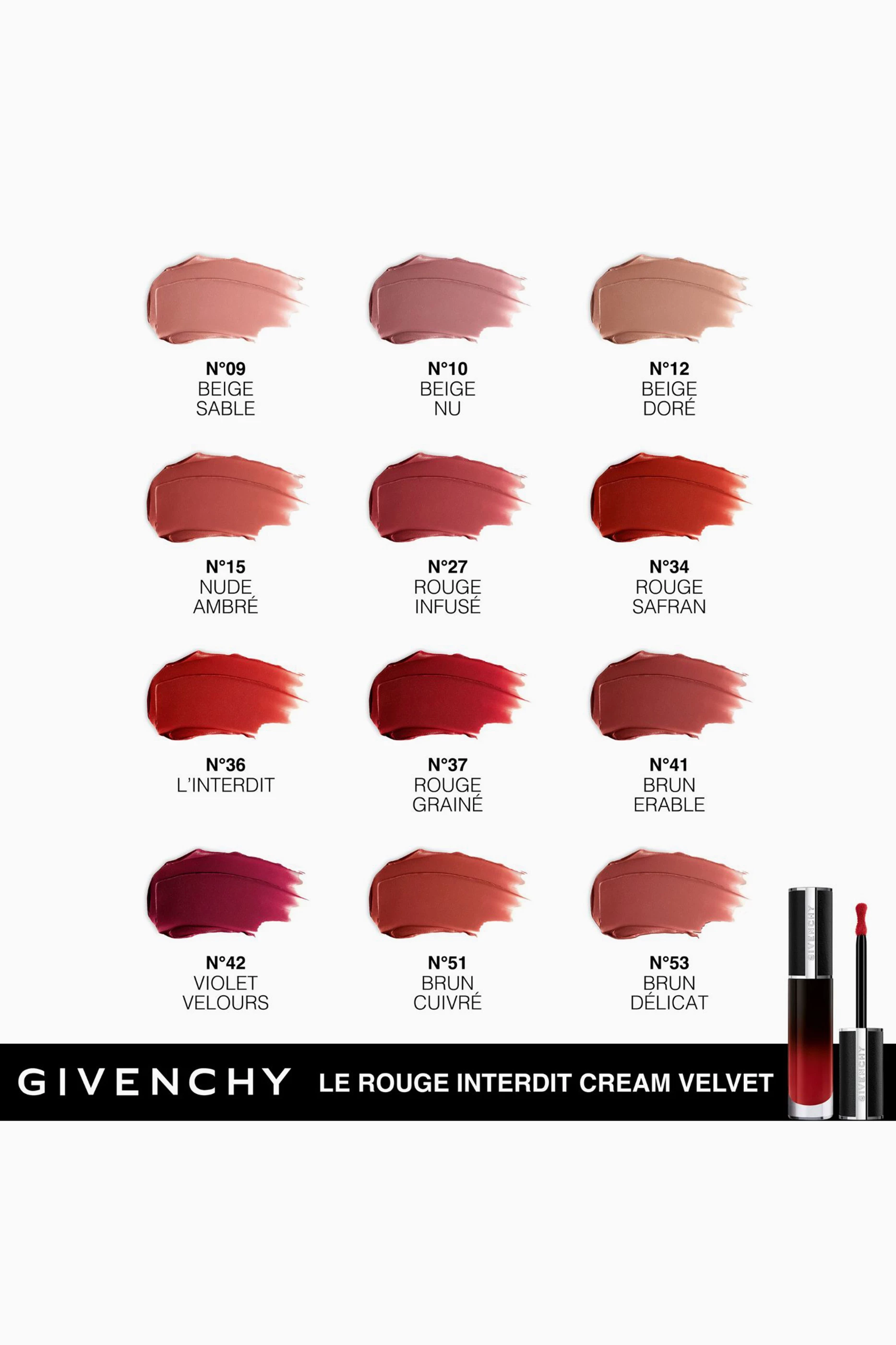 Buy Givenchy Beauty Colourless N 41 Brun Erable Le Rouge Interdit Cream Velvet 6.5ml For Women Online Ounass Saudi