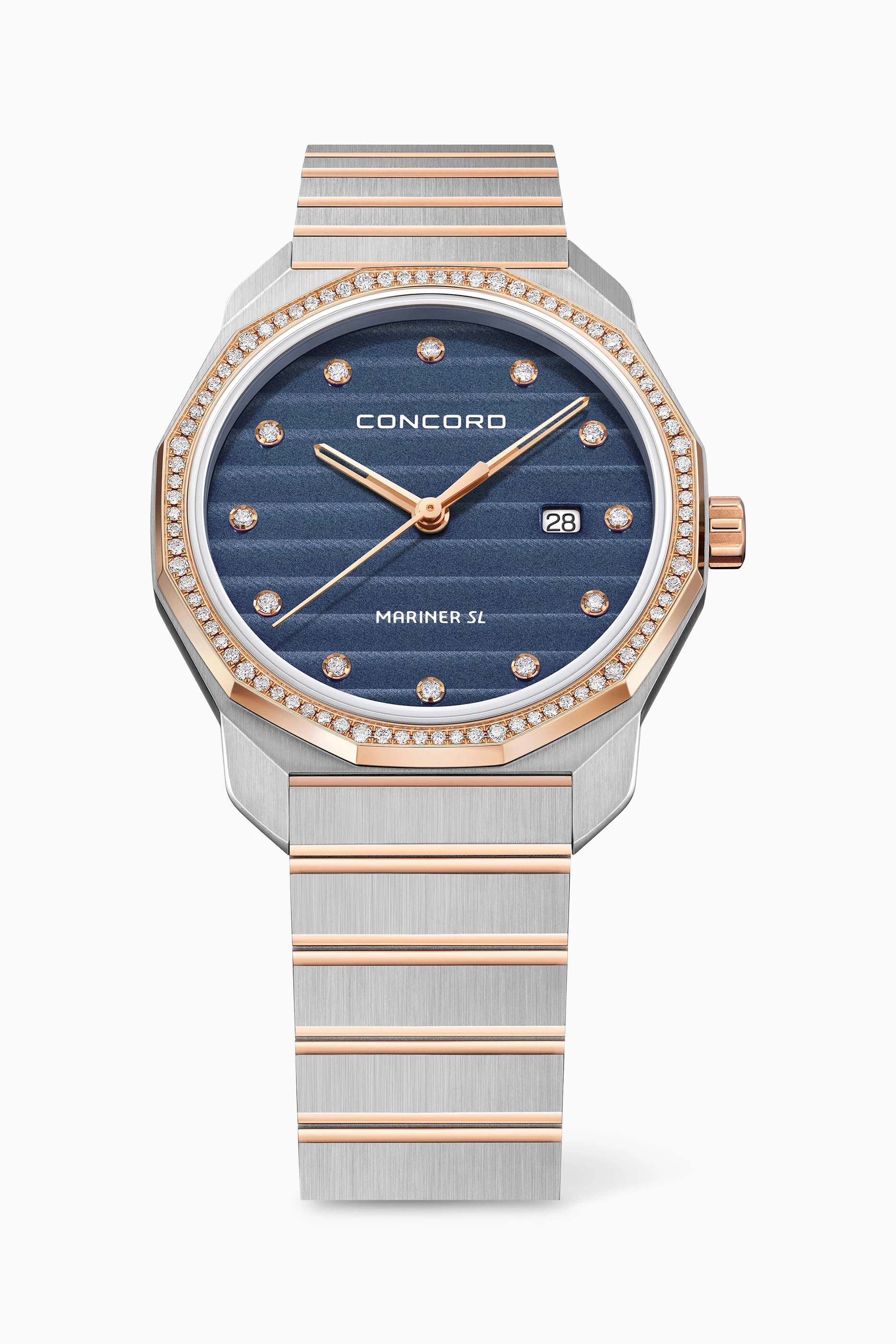 Buy Concord Blue Mariner SL Quartz Diamond Watch 30mm For Women Online Ounass Saudi