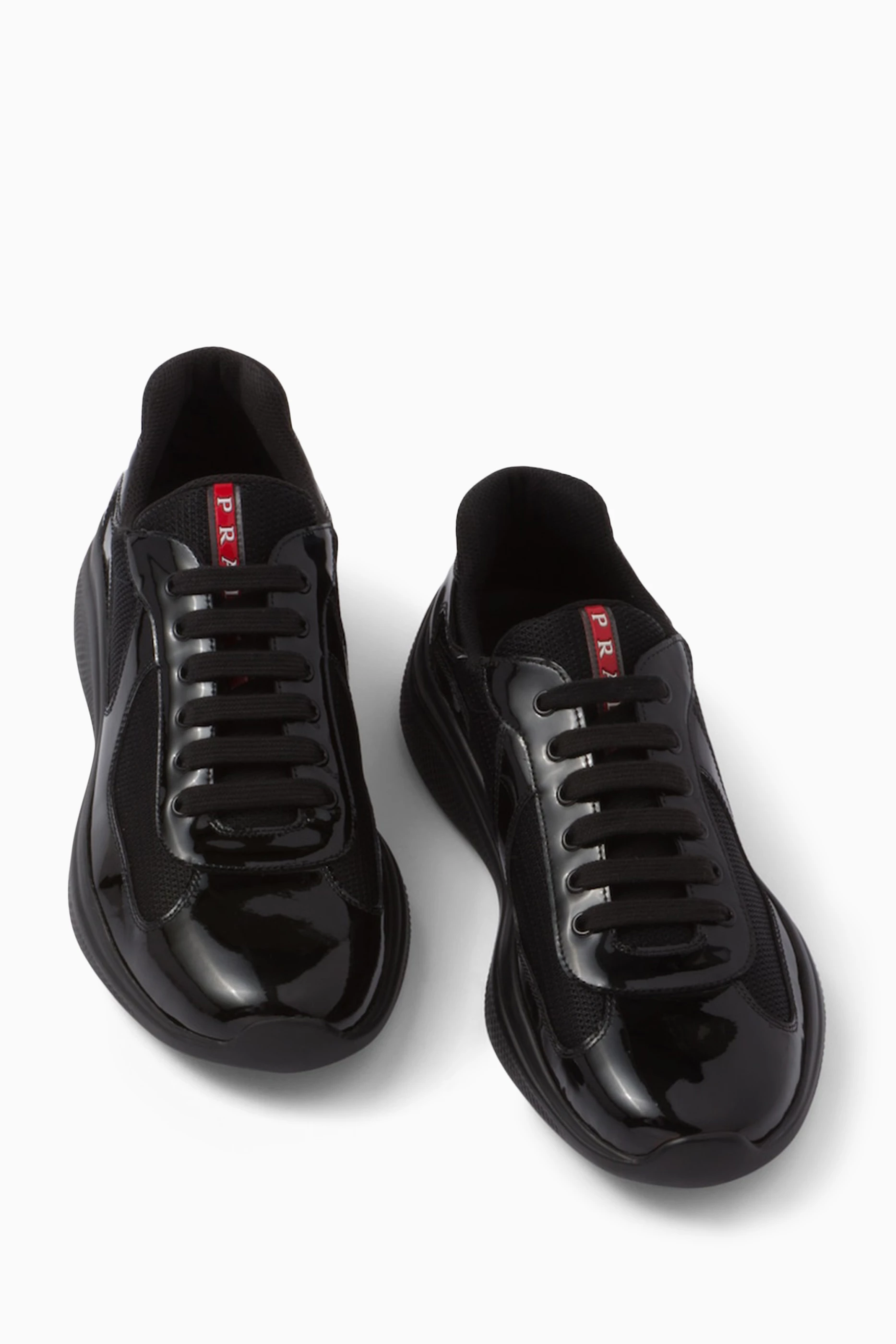 Prada black america's cup sneakers best sale