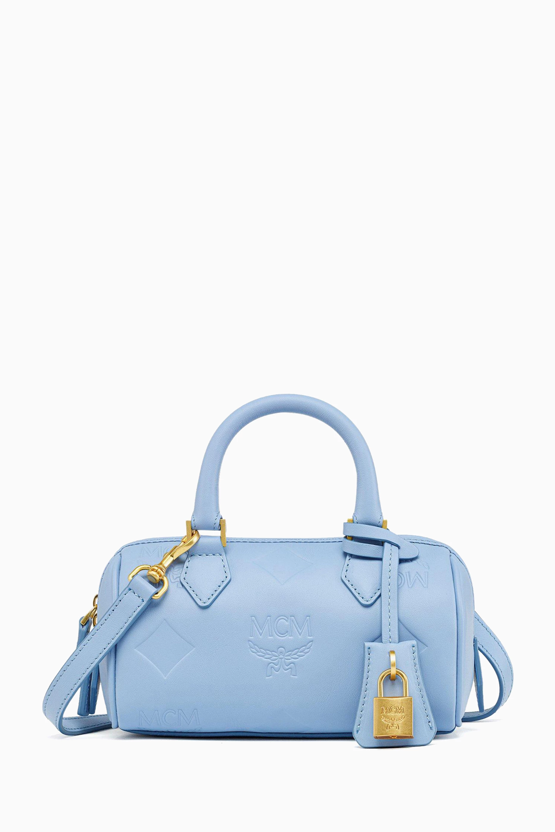 Mcm essential boston bag small new arrivals
