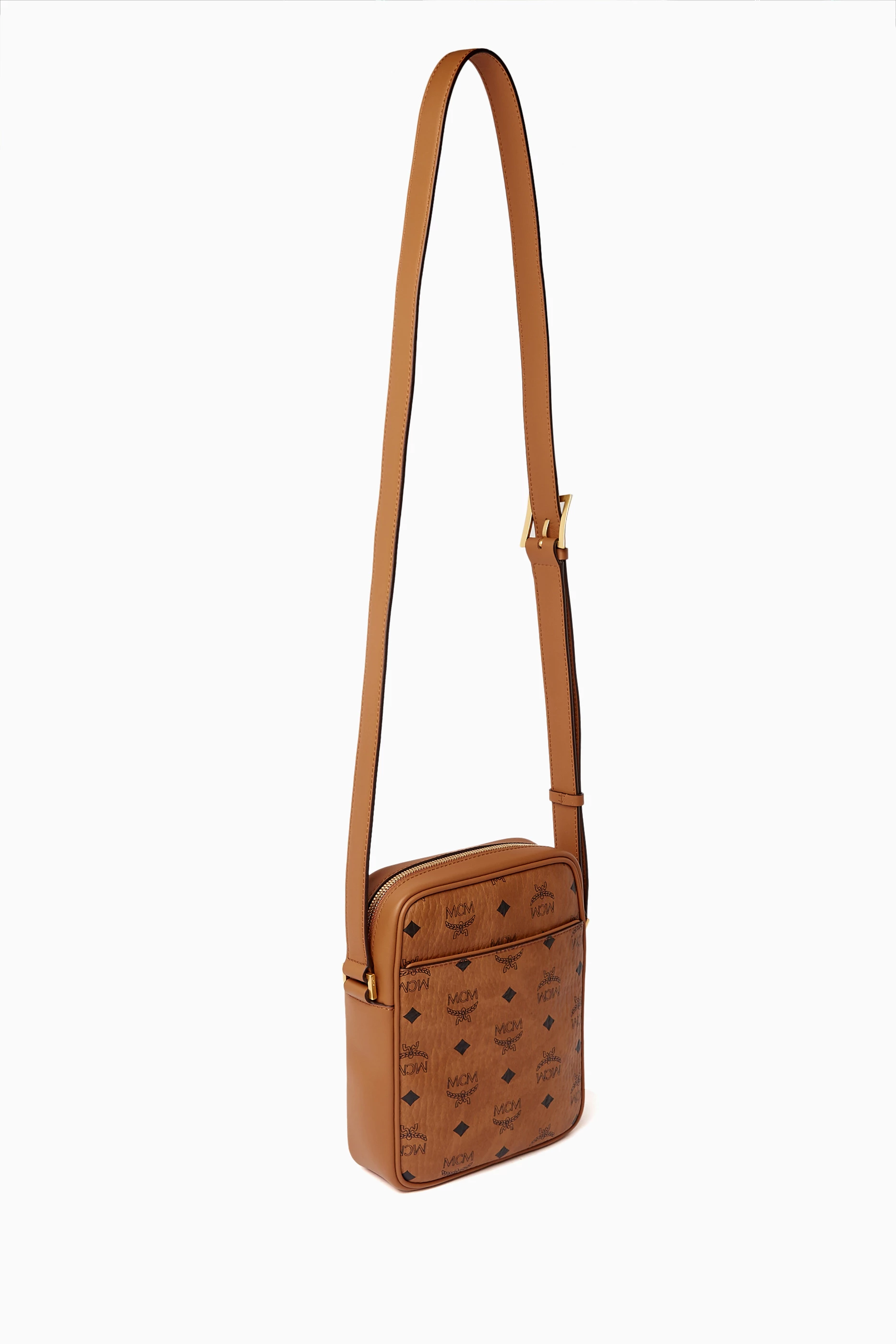 Buy MCM Brown Klassik Visetos Crossbody Bag in Leather For Men Online Ounass Saudi