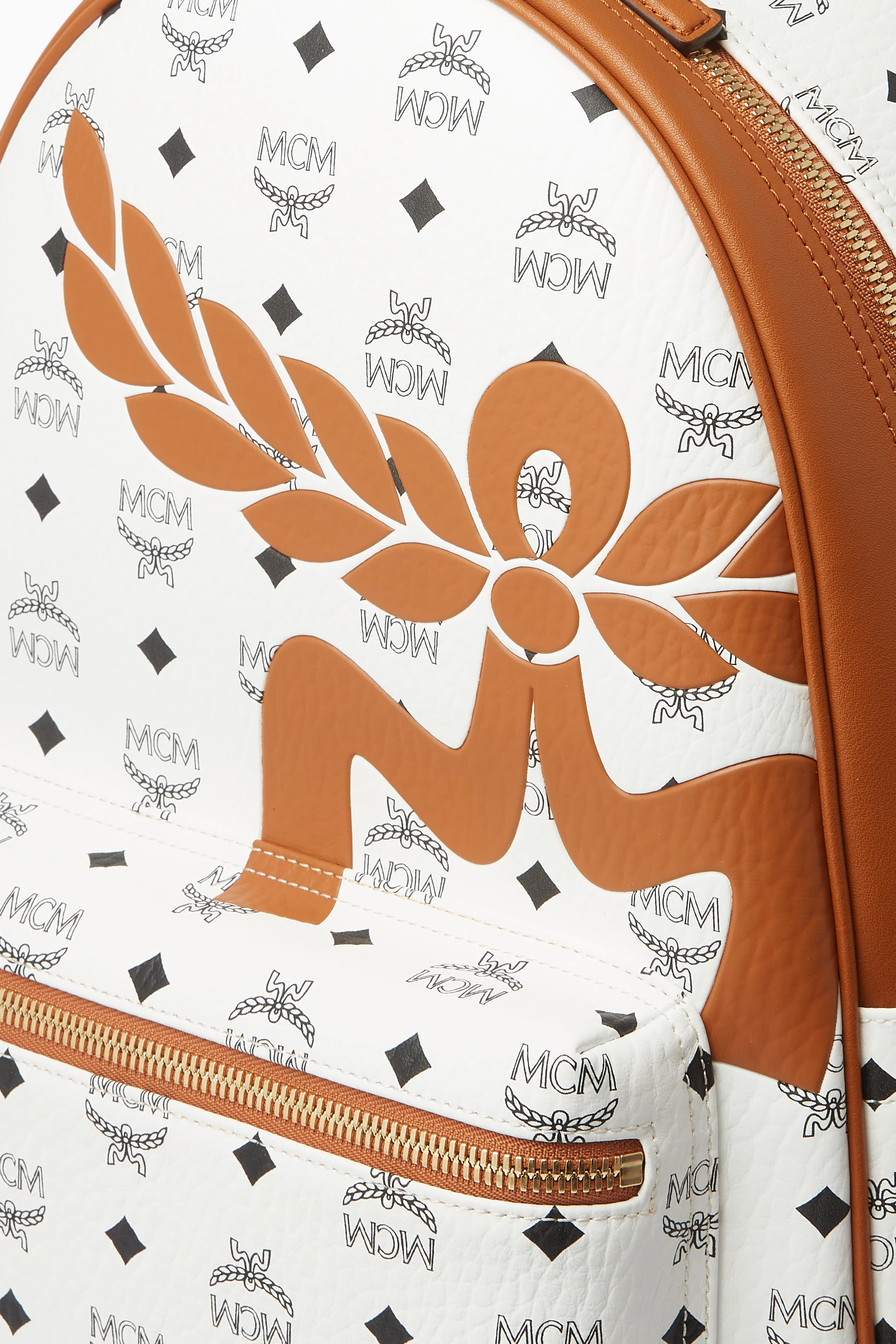 Mcm striped backpack clearance