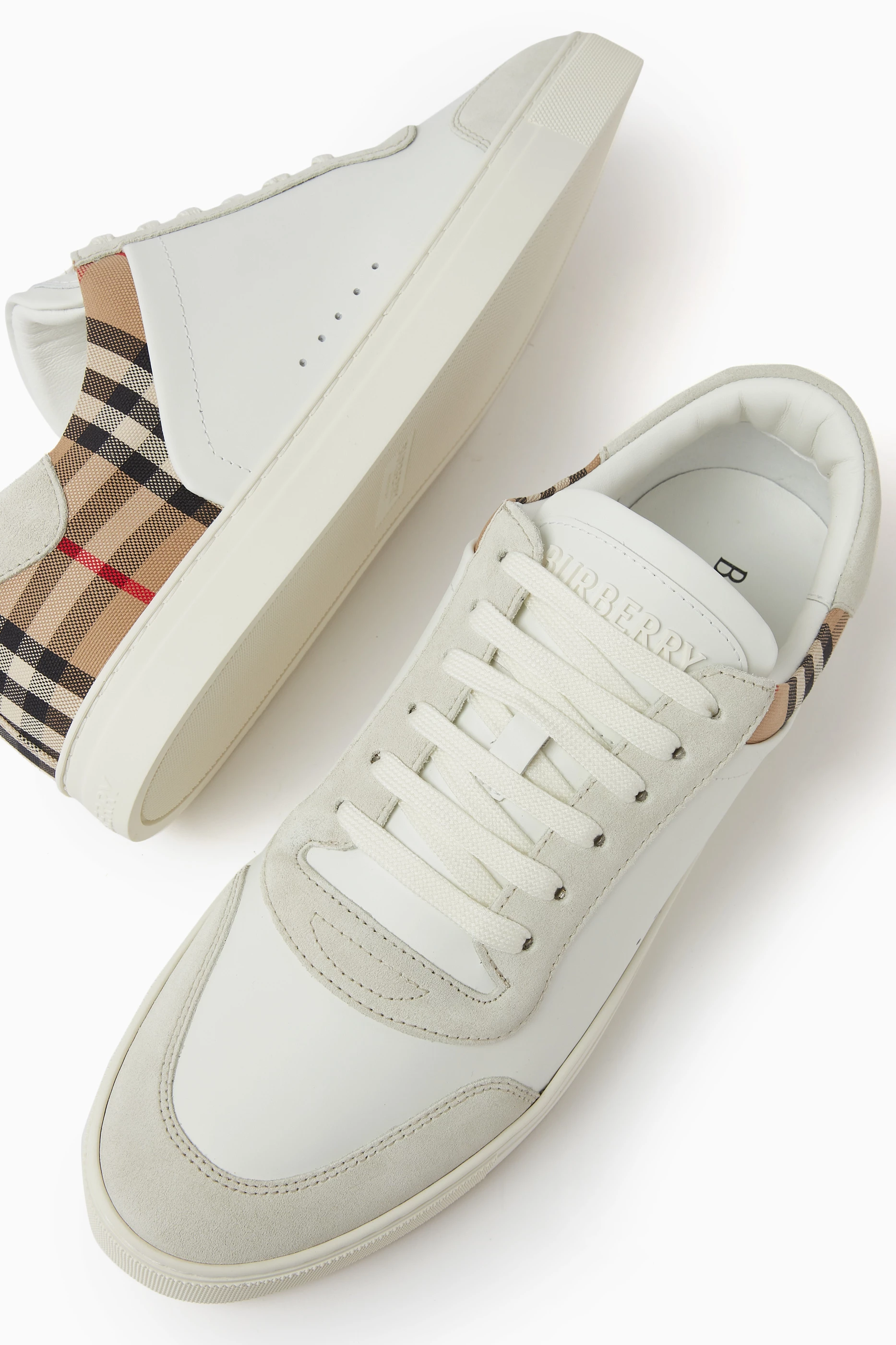 Burberry shoes white online