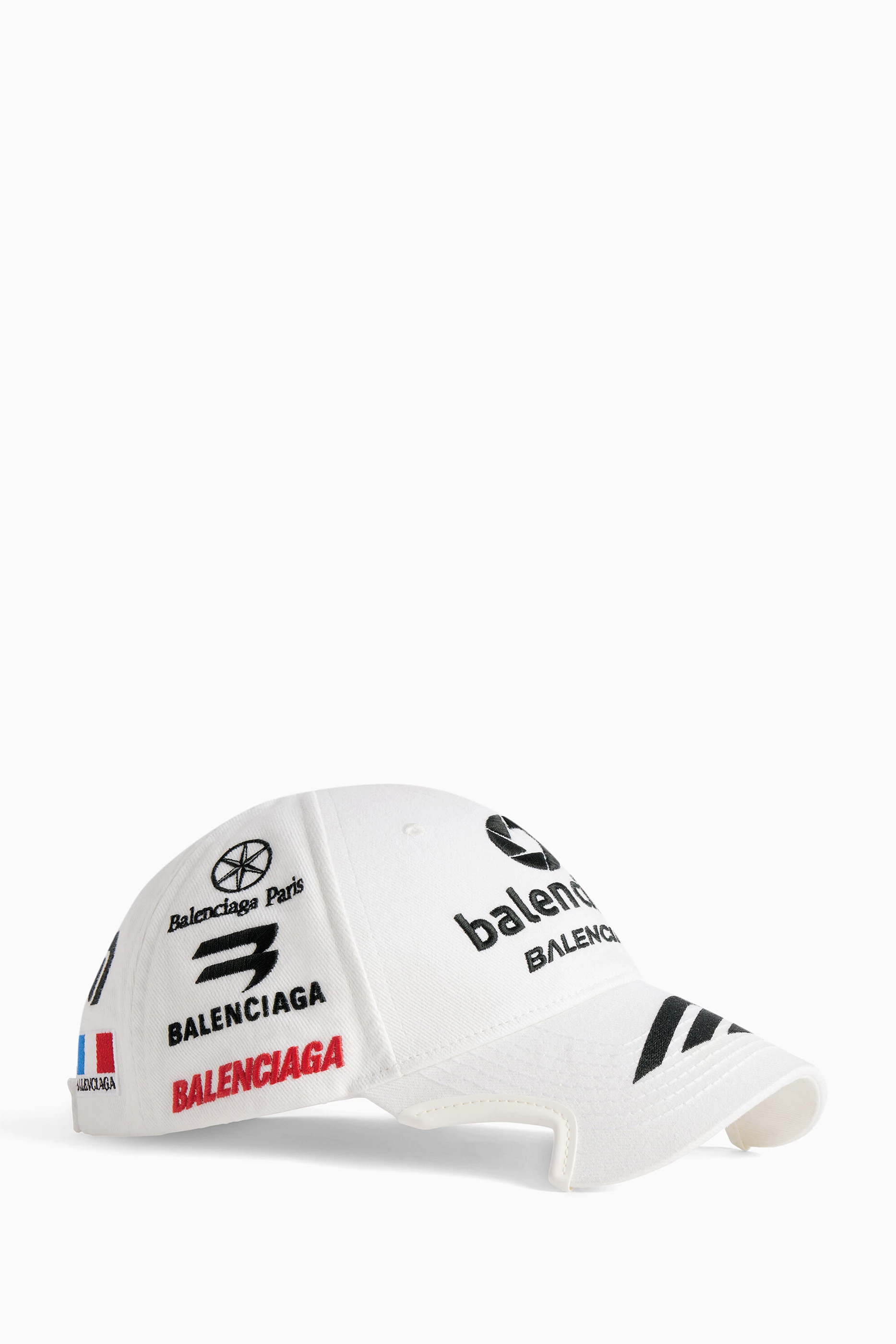 Buy Balenciaga White Unisex Top League Cap in Cotton Drill For