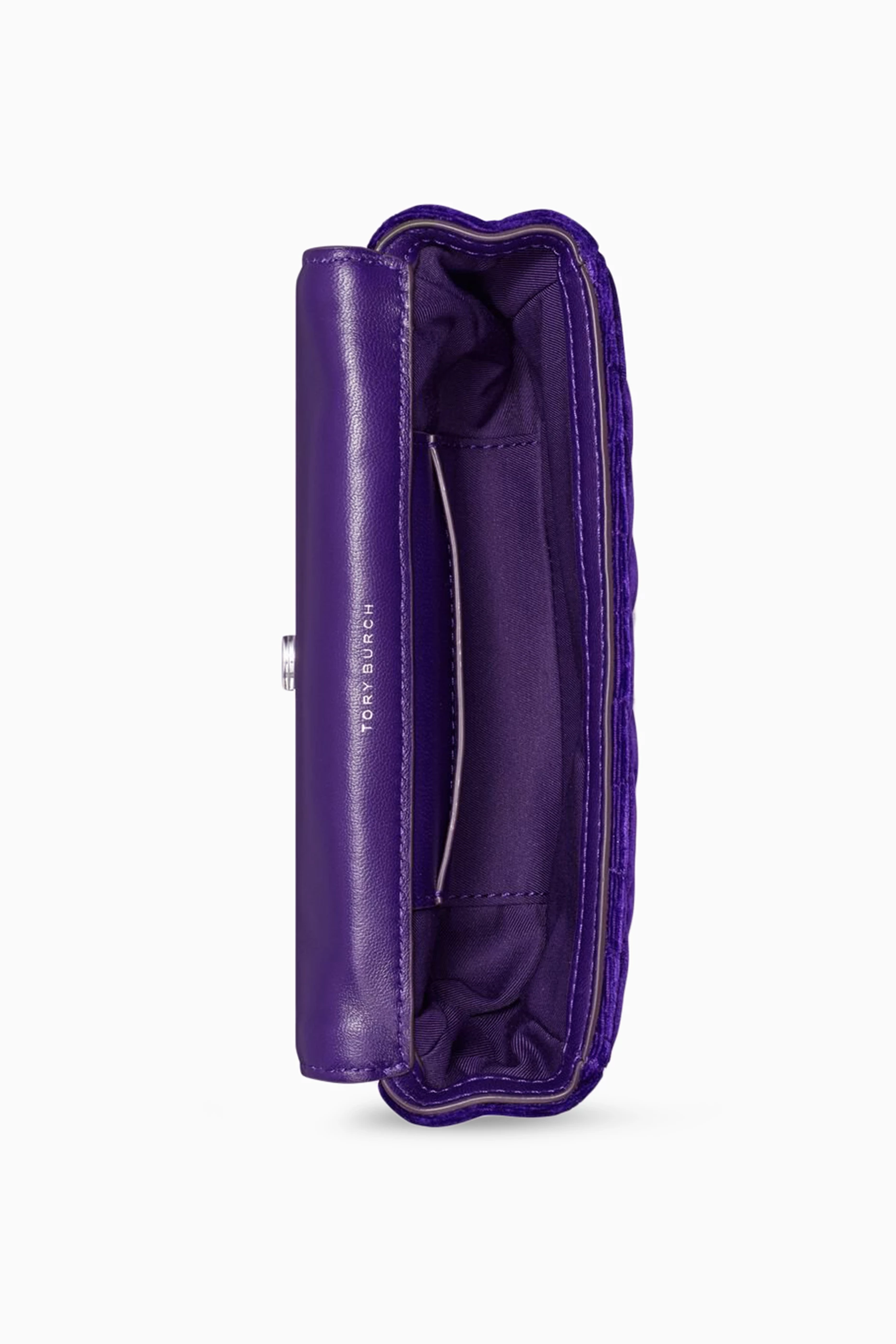 Buy Tory Burch Purple Mini Kira Flap Bag in Velvet For Women Online Ounass Saudi