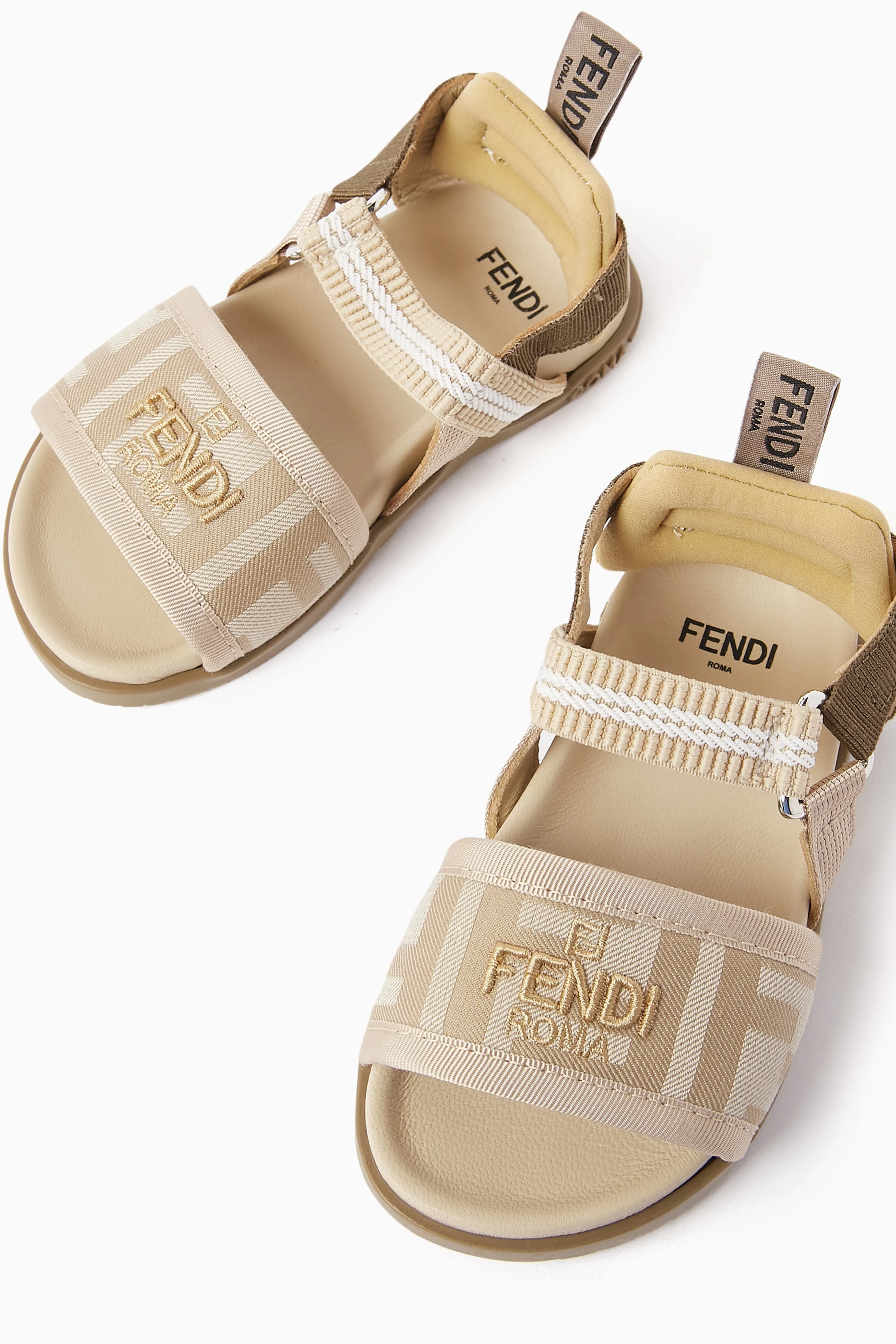 Fendi logo sandal store