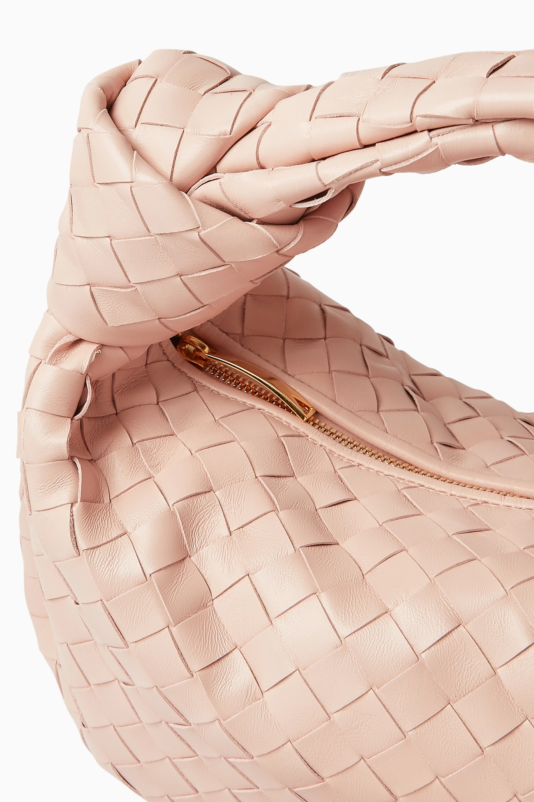 Buy Bottega Veneta Pink Teen Jodie Bag in Intrecciato