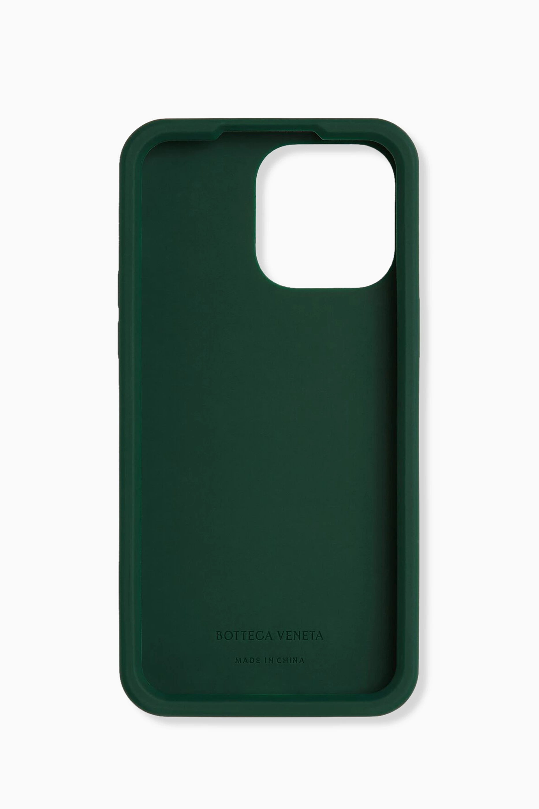 Buy Bottega Veneta Green iPhone 14 Pro Max Phone Case in Silicone