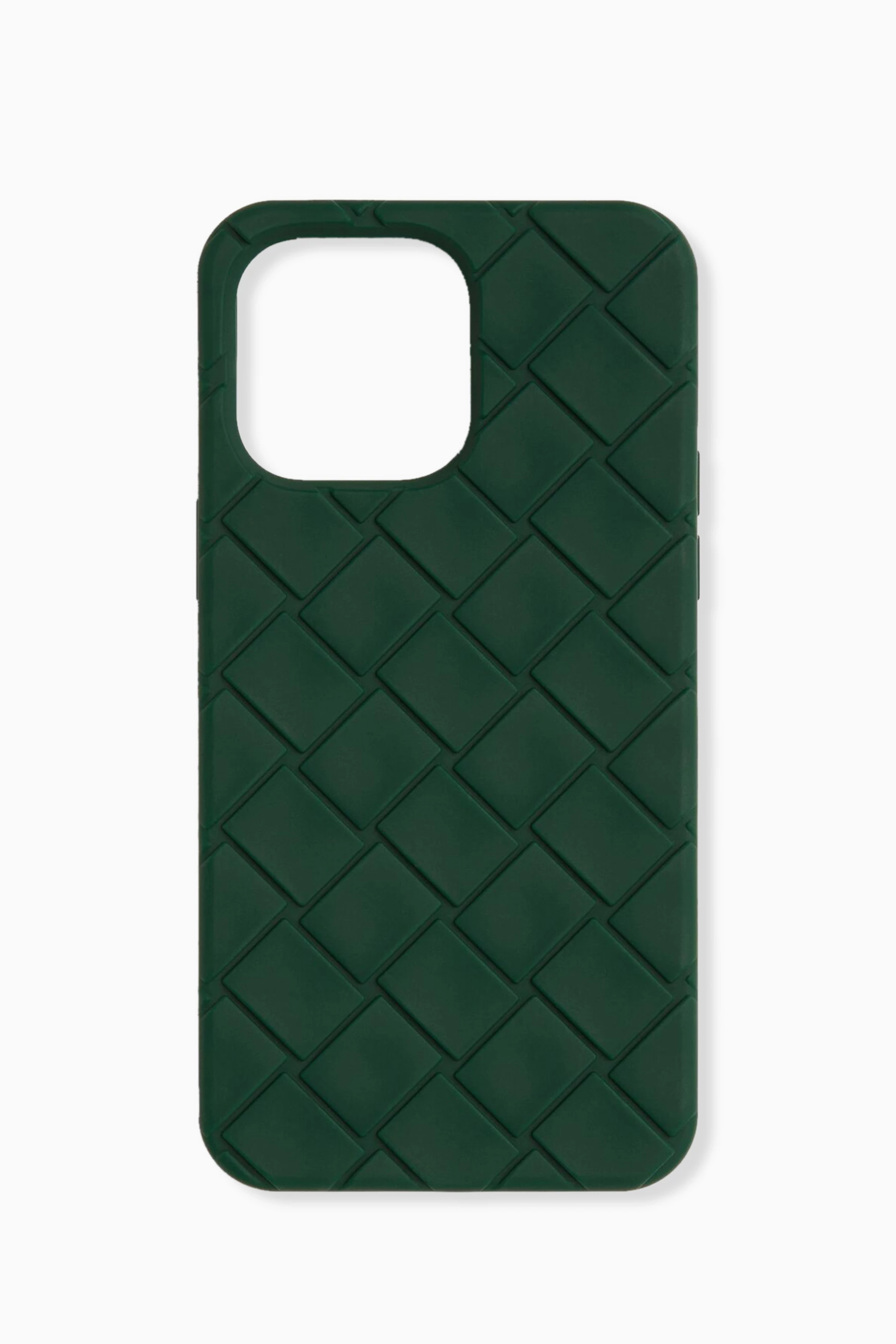 Buy Bottega Veneta Green iPhone 14 Pro Max Phone Case in Silicone