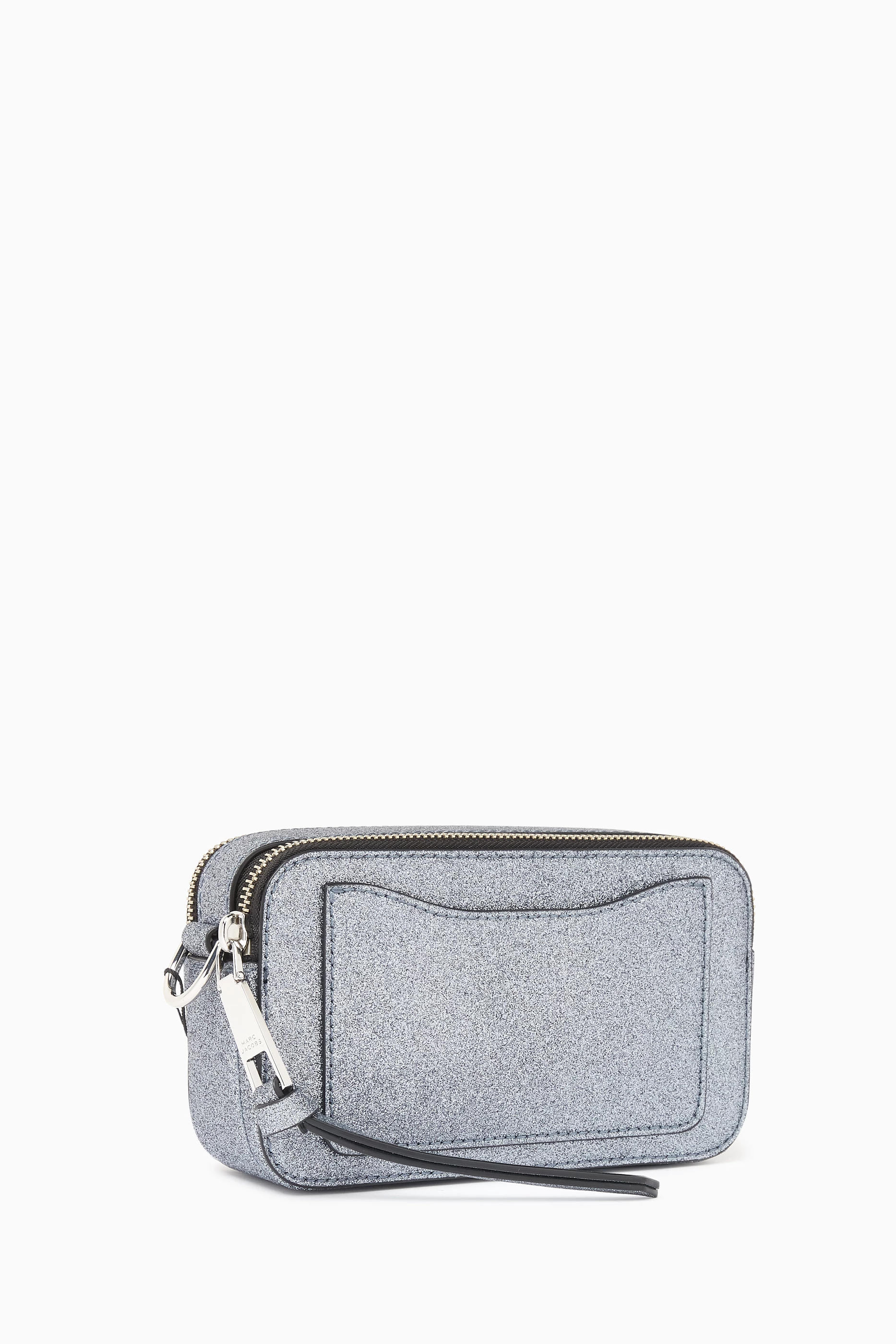 Buy Marc Jacobs Silver The Galactic Snapshot Camera Bag in Glitter Leather For Women Online Ounass Saudi