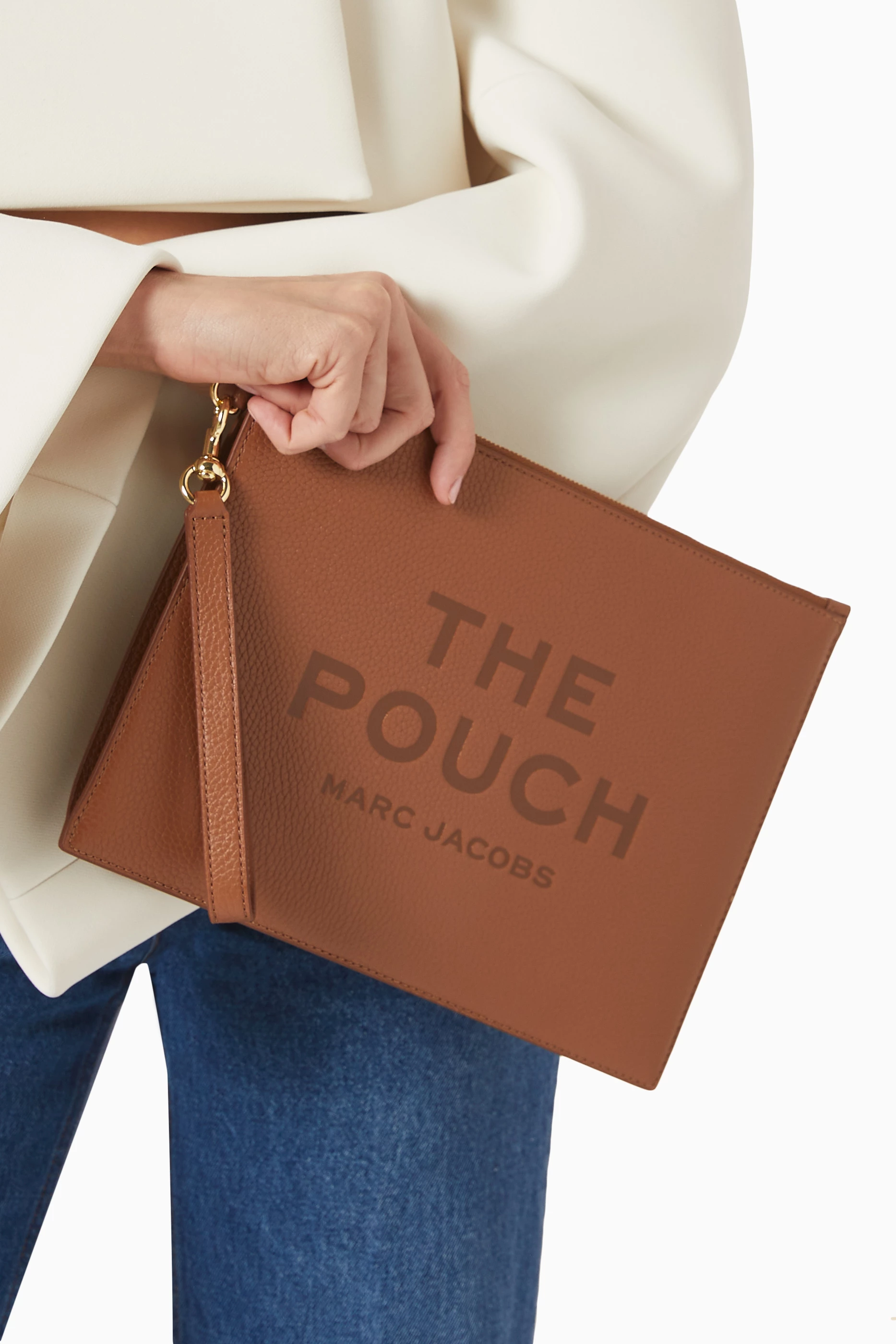 Buy Marc Jacobs Brown The Large Pouch in Leather For Women Online