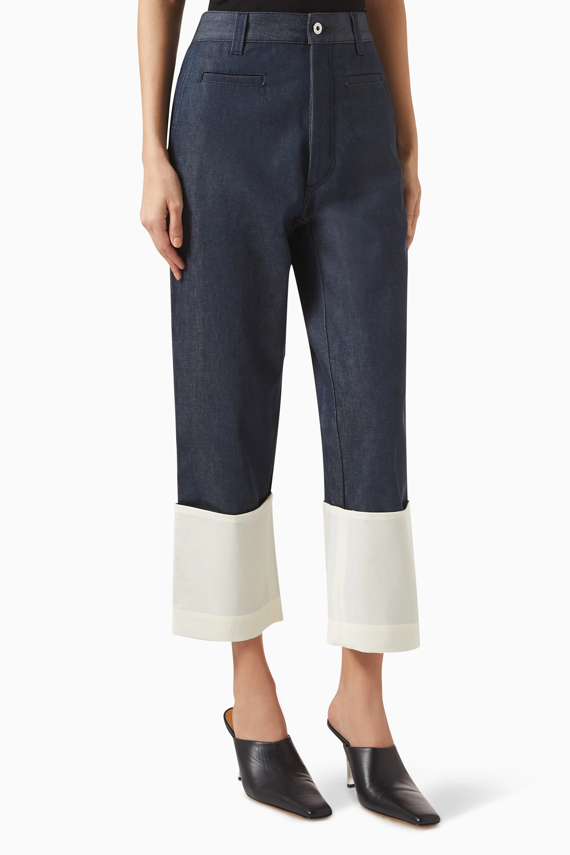 Buy LOEWE Blue Fisherman Jeans in Denim For Women Online