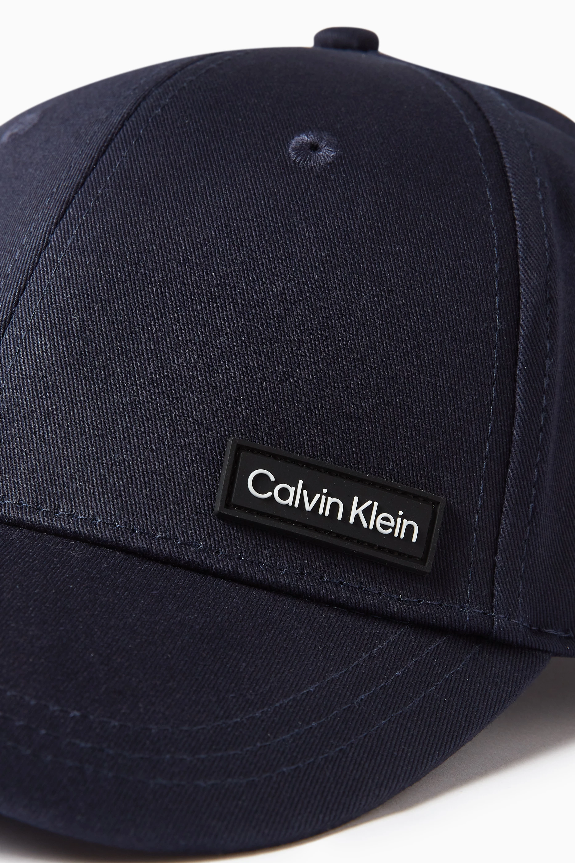 Buy Calvin Klein Blue Essential Logo Patch Baseball Cap in Cotton For Men Online Ounass Saudi