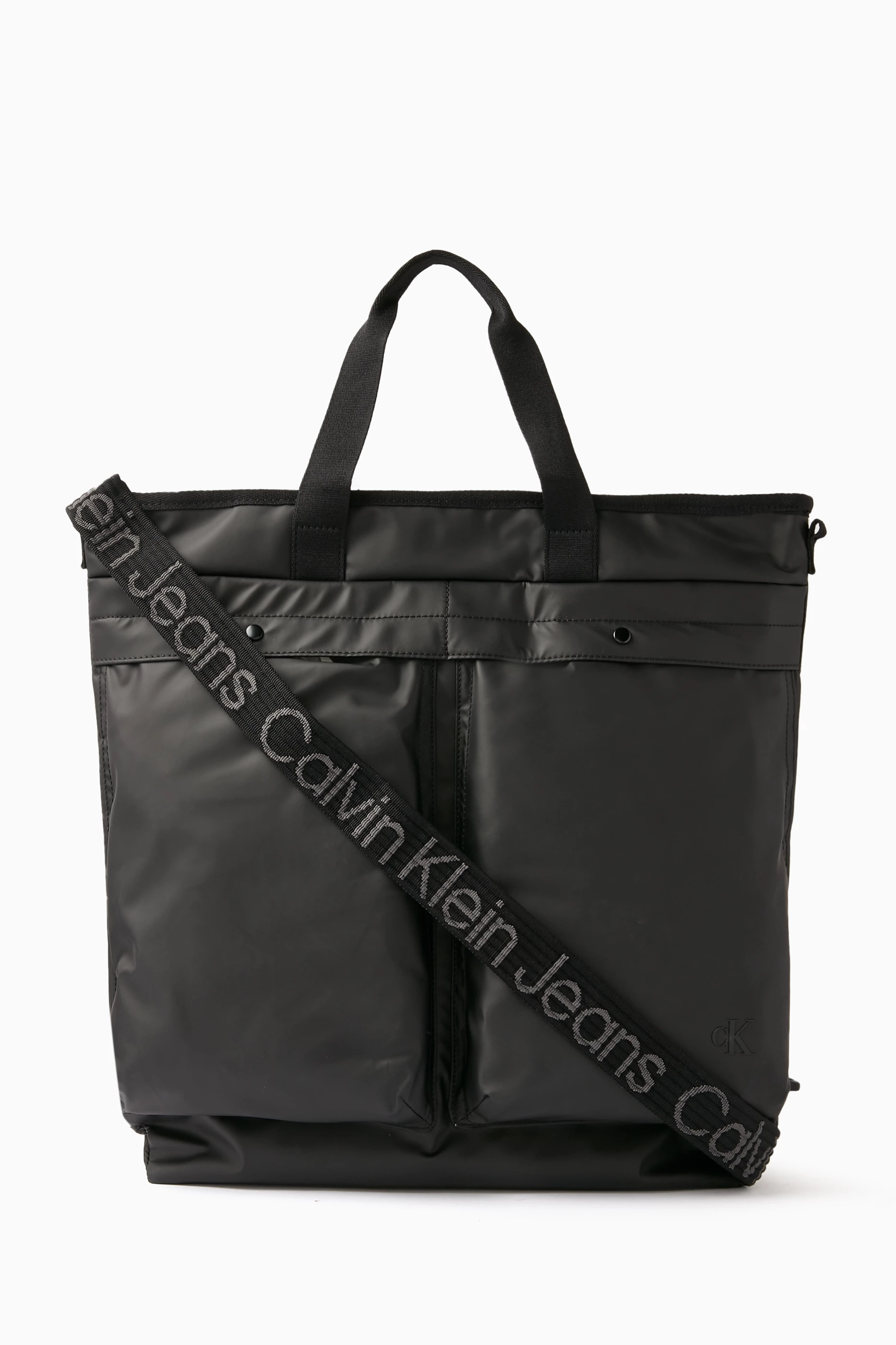★ ★ Here is the Black CKJ Ultralight Rubberized Calvin Klein handbag CKJ Ultralight Long Day Bag 47 Black