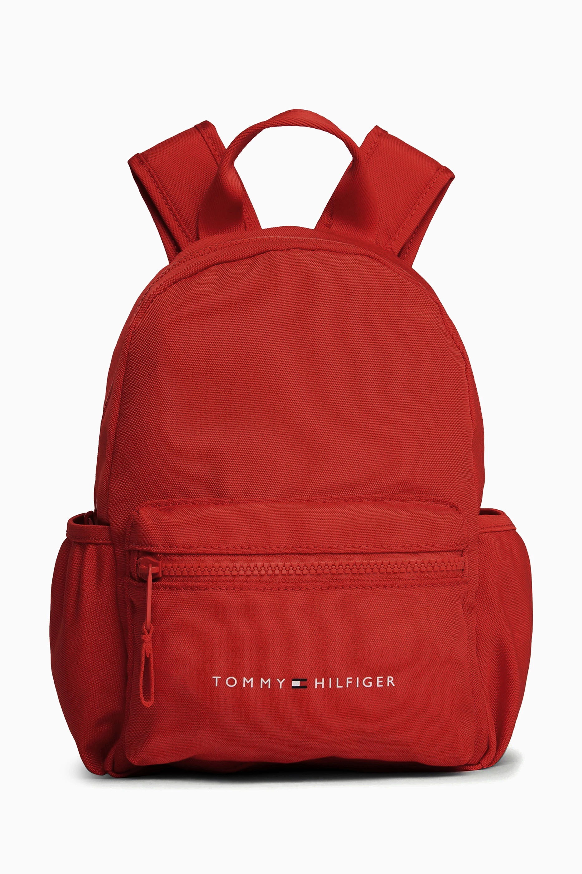 Buy Tommy Hilfiger Red Small Essential Backpack in Recycled Nylon For UNISEX Online Ounass Saudi