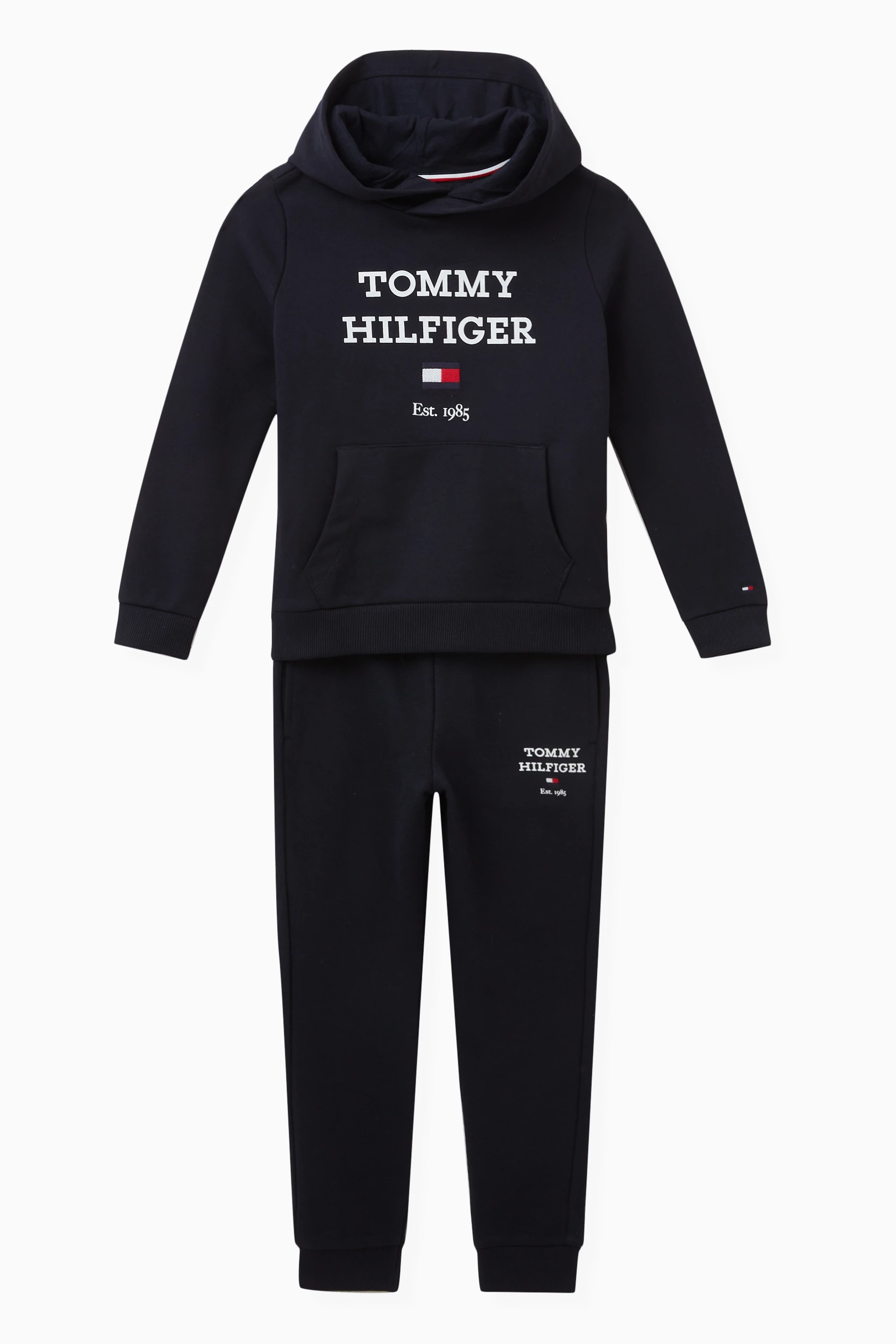 Tommy hilfiger tracksuit black best sale