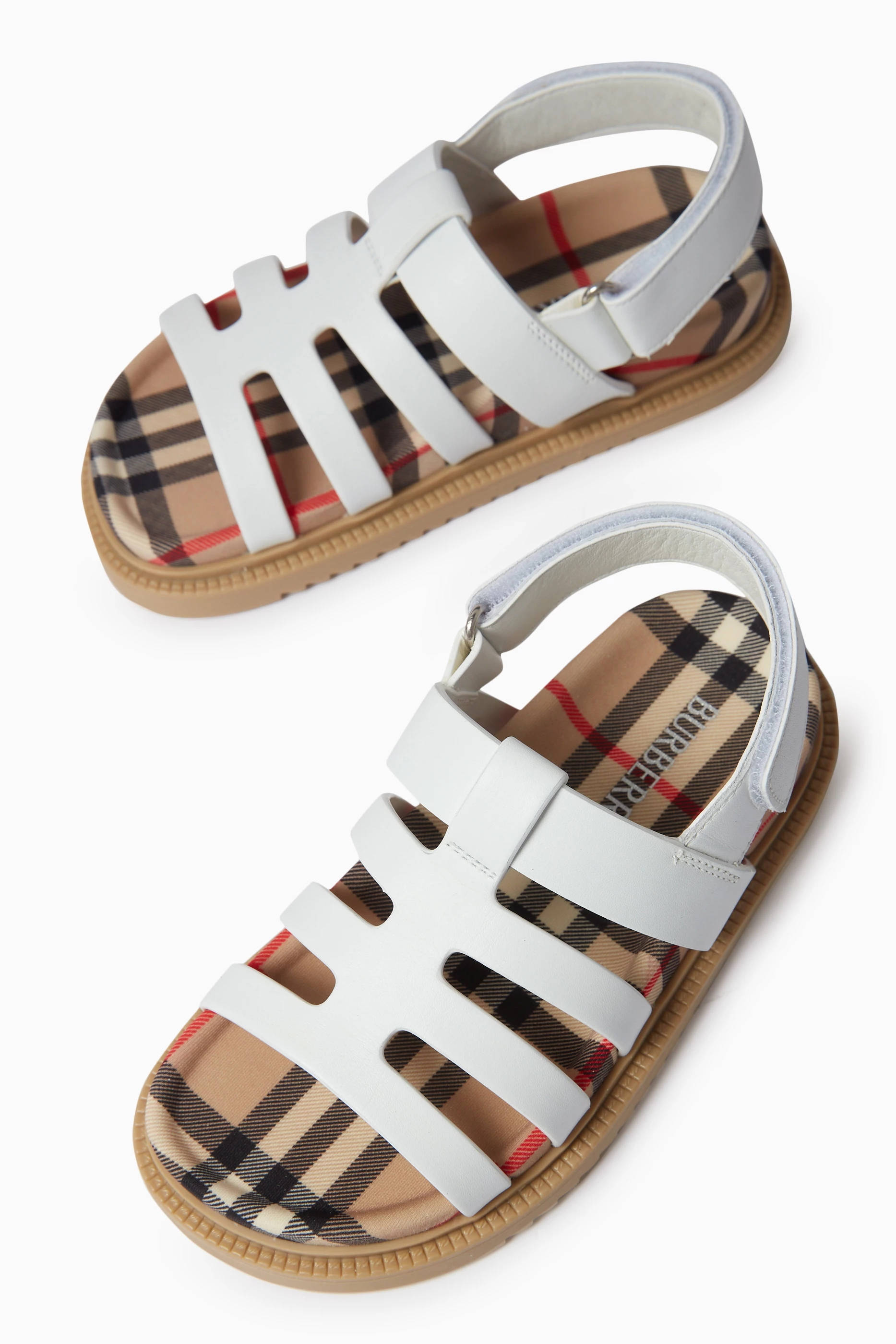 White burberry sandals sale