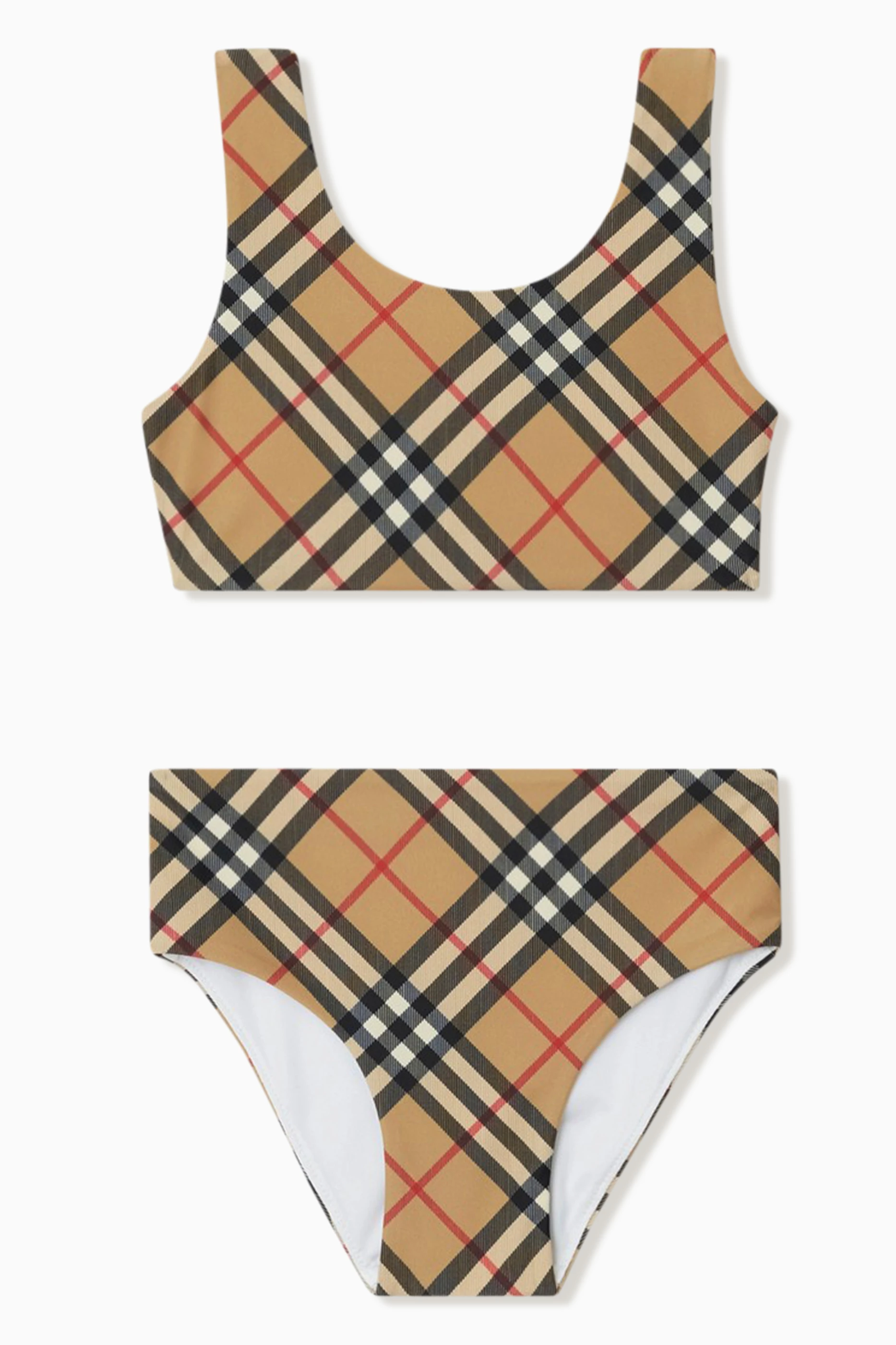 Buy Burberry Neutral Vintage Check Bikini For Girls Online