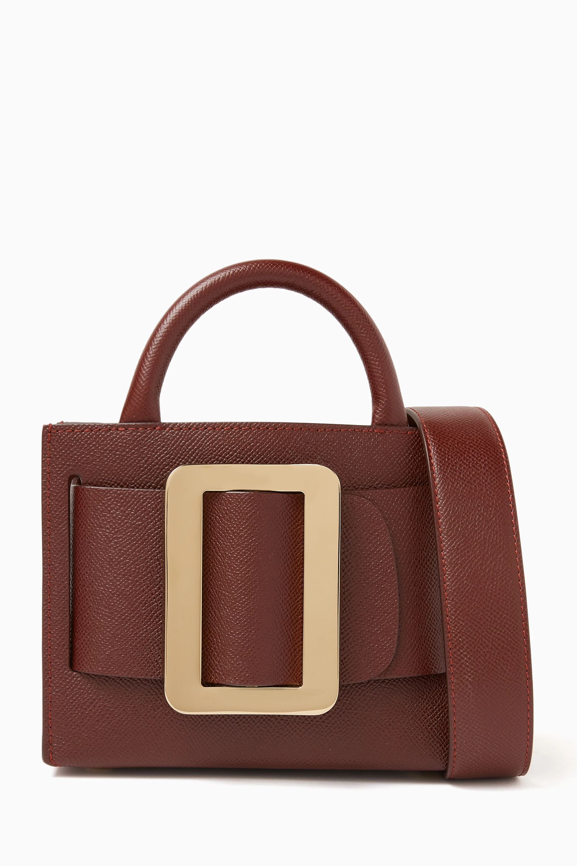 Buy BOYY Burgundy Mini Bobby 18 Tote Bag in Palmellato Leather For Women Online Ounass Saudi