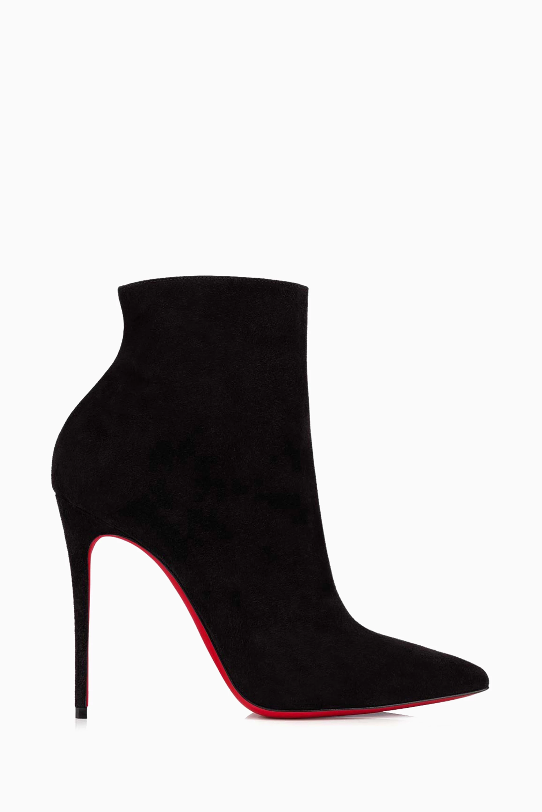 Buy Christian Louboutin Black So Kate 100 Ankle Boots in Veau Velours For Women Online Ounass Saudi