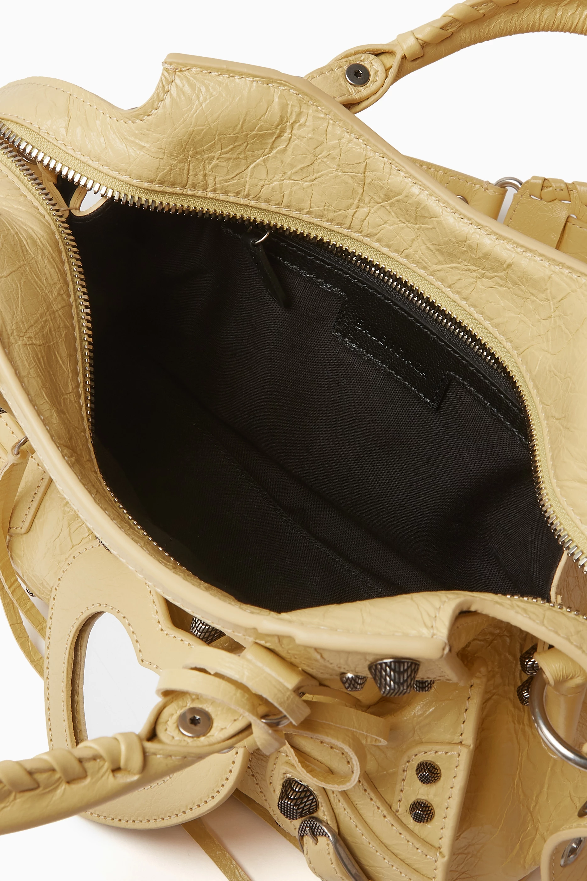 Buy Balenciaga Yellow XS Neo Cagole Handbag in Arena