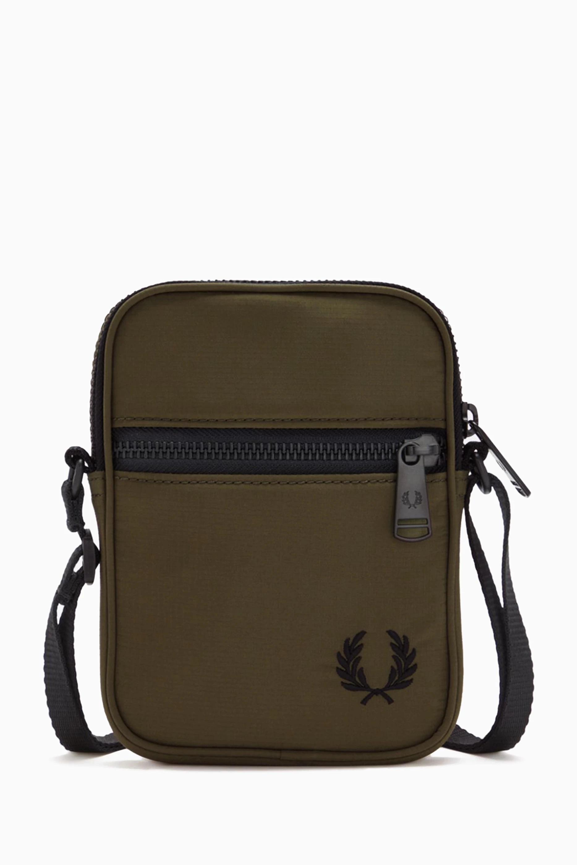 Buy Fred Perry Green Logo Messenger Bag in Nylon Ripstop For Men Online Ounass Saudi