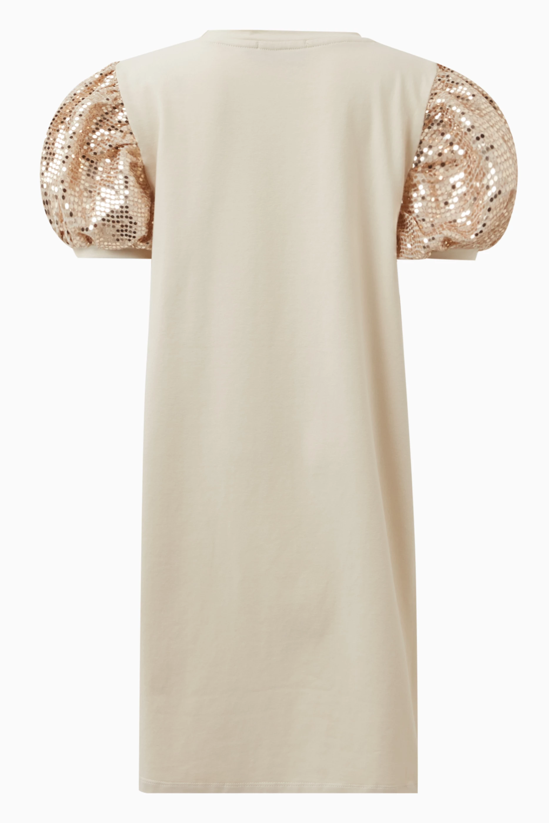 Buy AIGNER Gold Sequin-embellished Logo Dress in Cotton-jersey For Girls  Online | Ounass Saudi