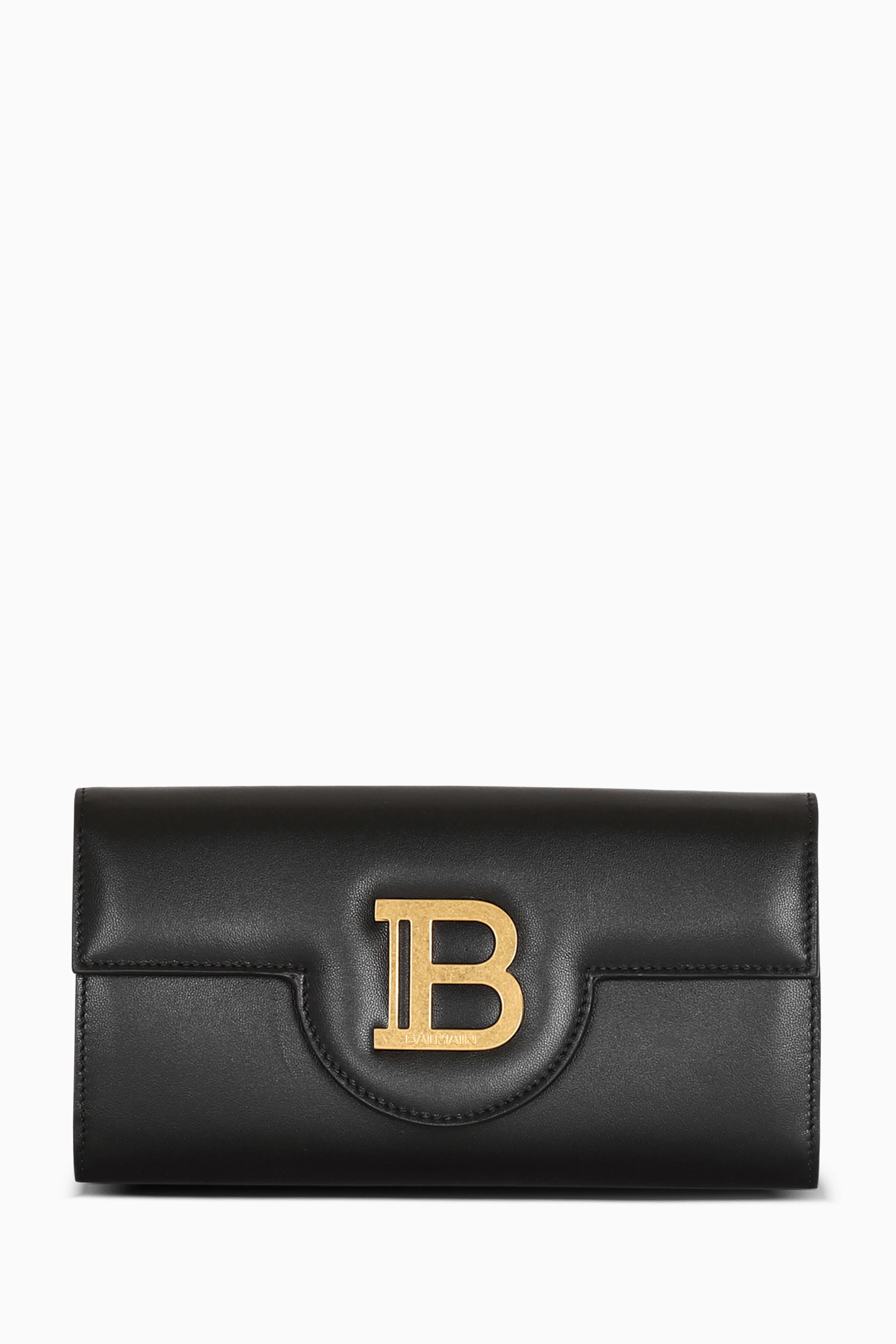 【送料&関税込】Balmain B-buzz Wallet On Chain B-Buzz leather wallet - Women | BALMAIN