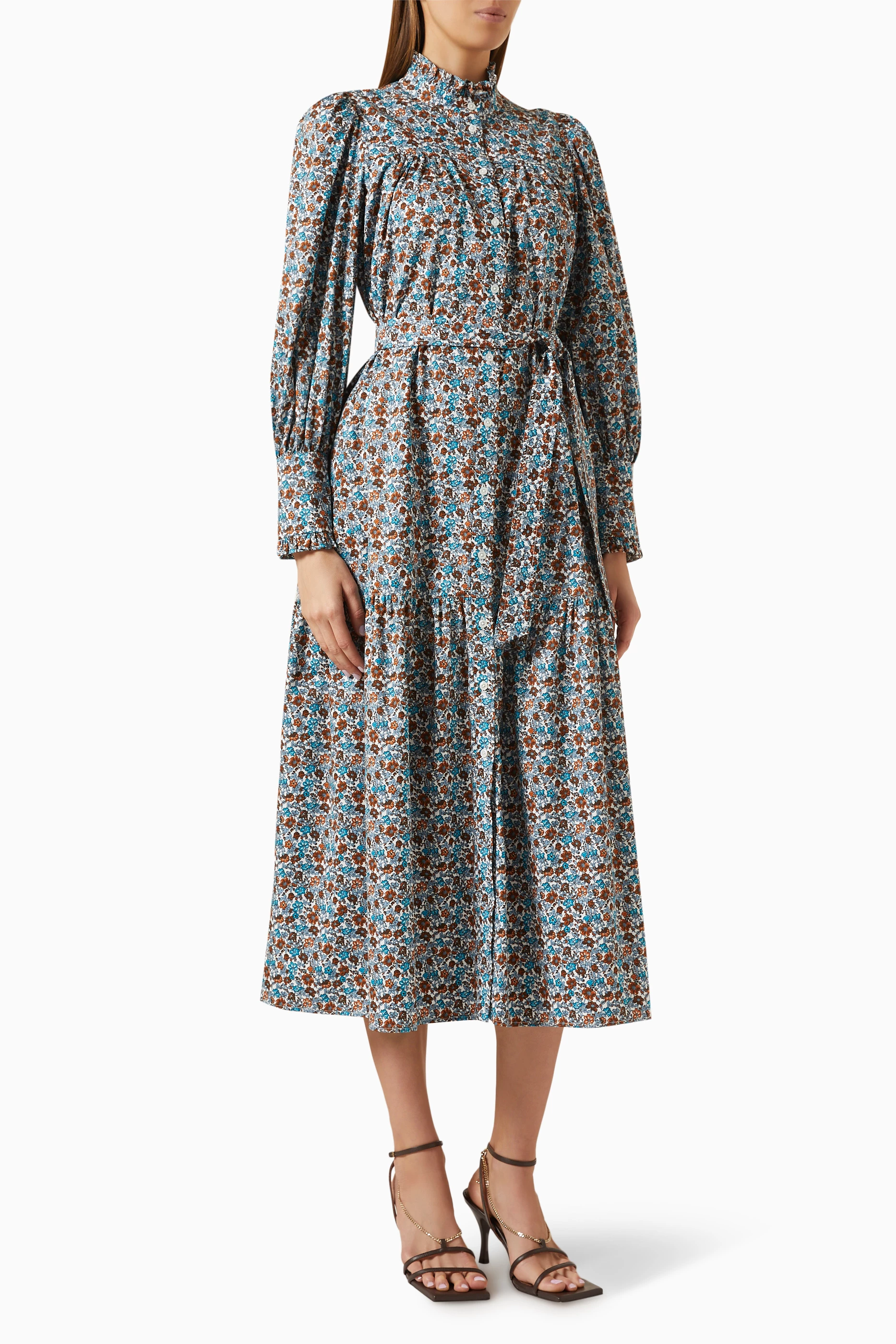 Weekend Max Maraアウトレット「TIMOTEO」花柄コットンドレス Buy Weekend Max Mara Multicolour Timoteo Dress in Cotton For