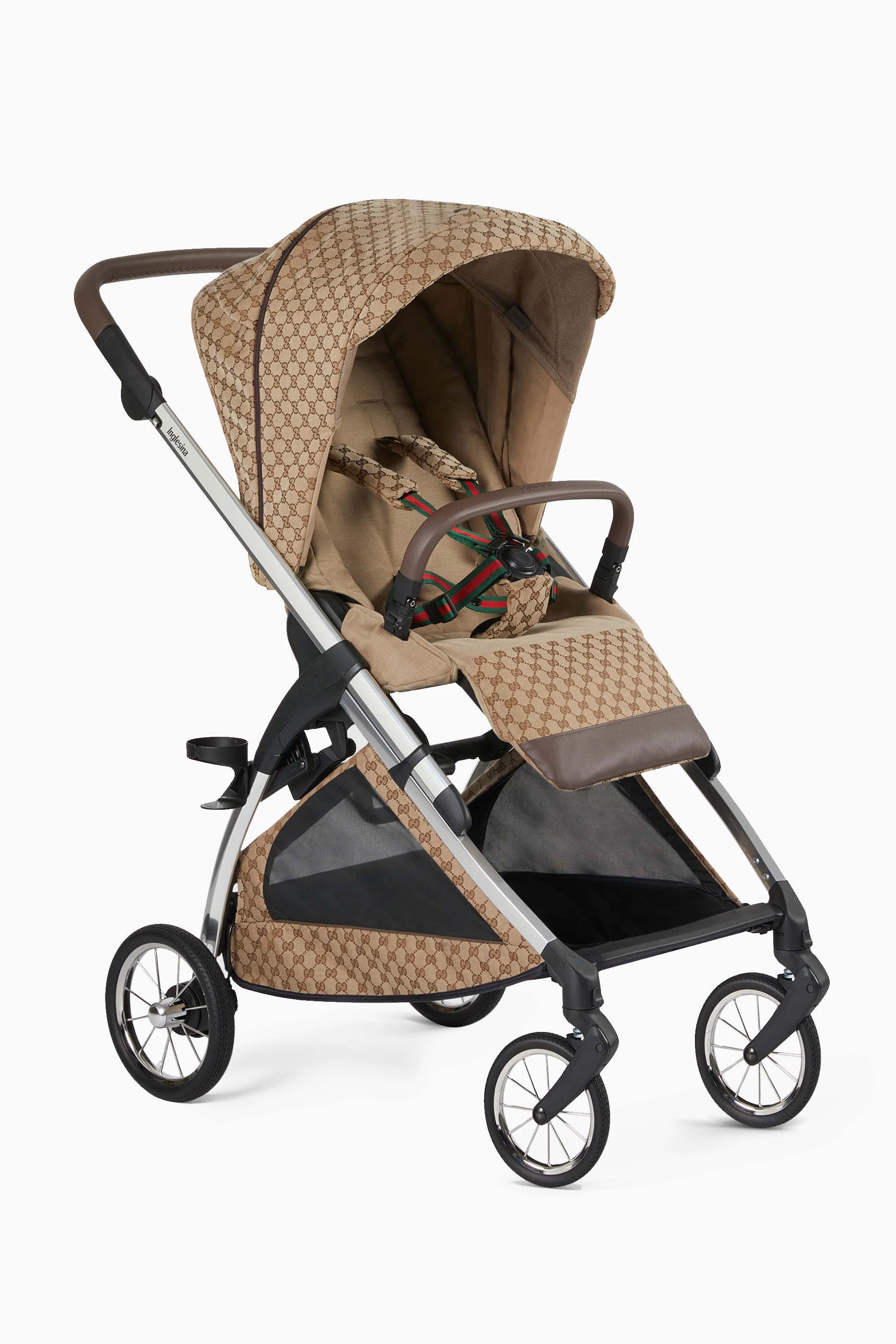 Buy Gucci Brown Stroller in GG Canvas For Baby Boys Online