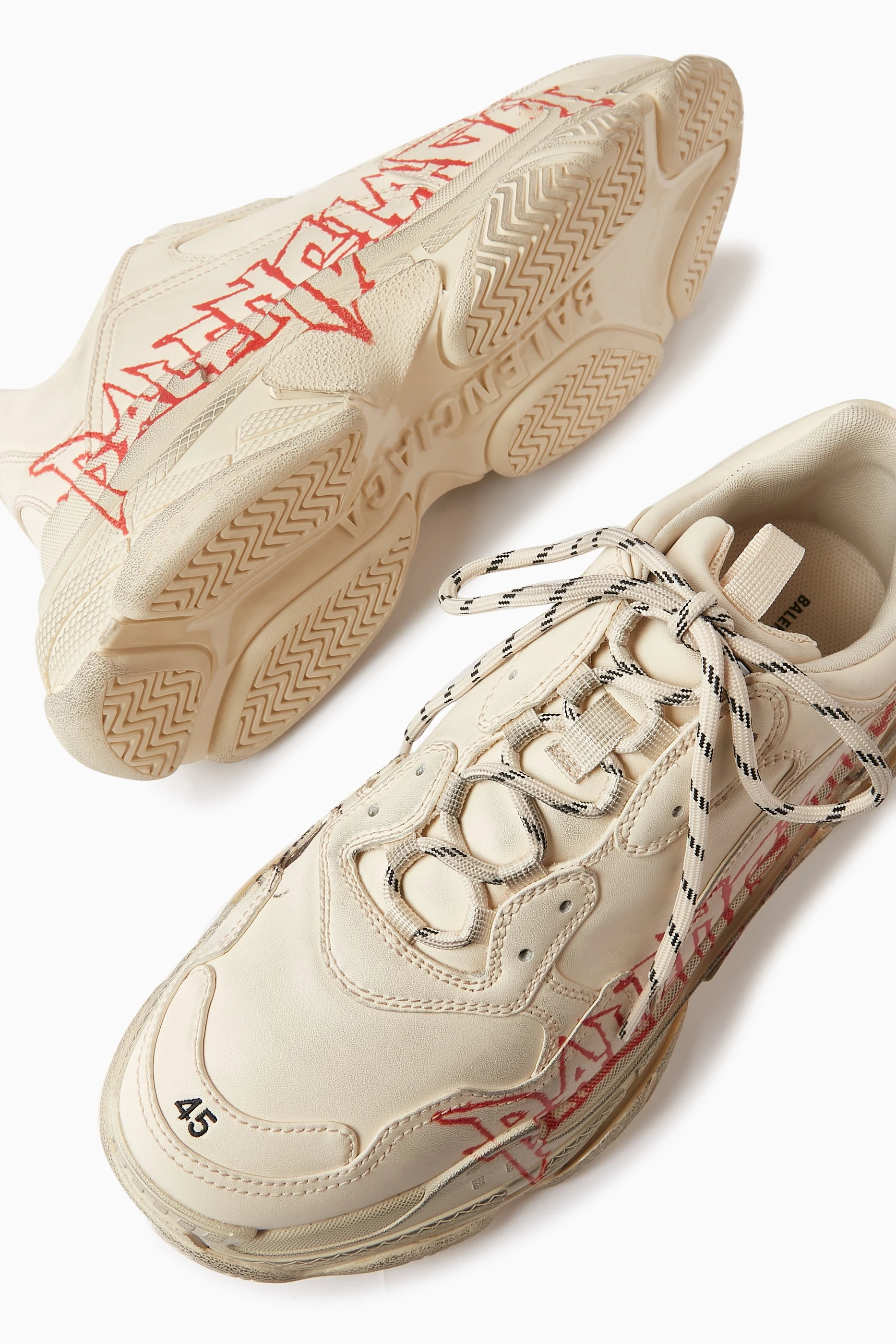 Cream balenciaga shoes best sale