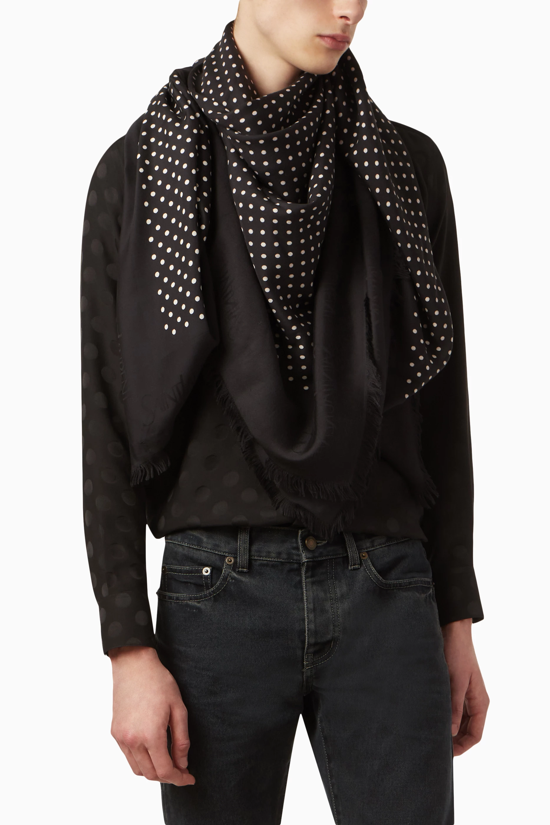 Ysl mens scarf on sale