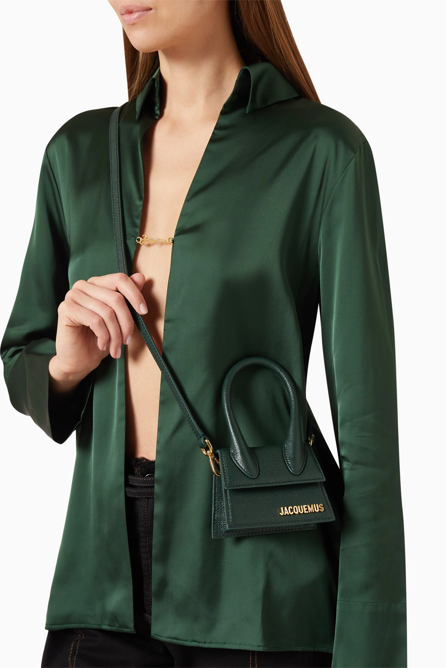 Jacquemus green mini bag 2025