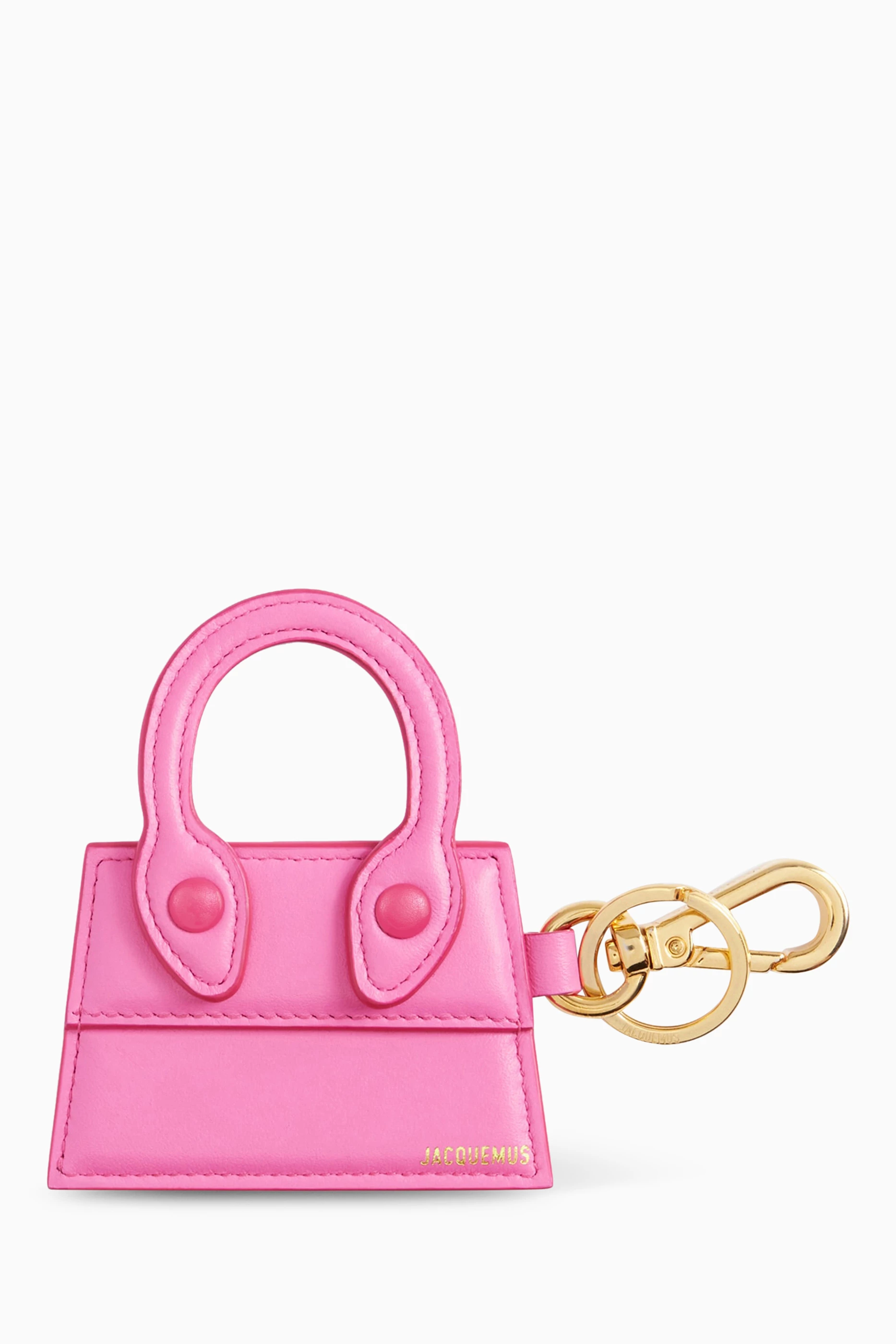 Buy Jacquemus Pink Le Porte Cles Chiquito Charm Keyring in