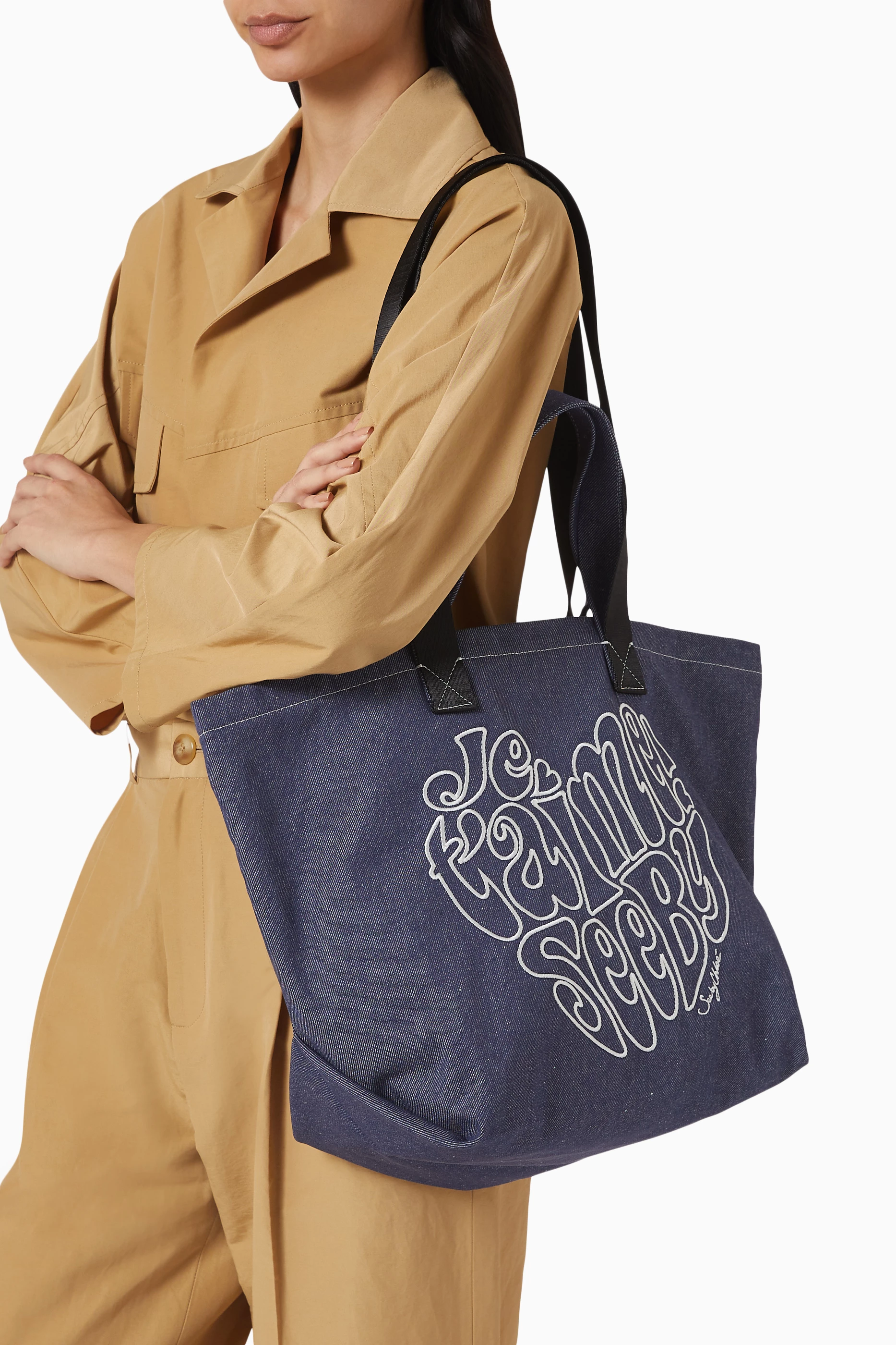 ☆送関込み☆See By Chloe Je T'aime デニム トートバッグ 刺繍