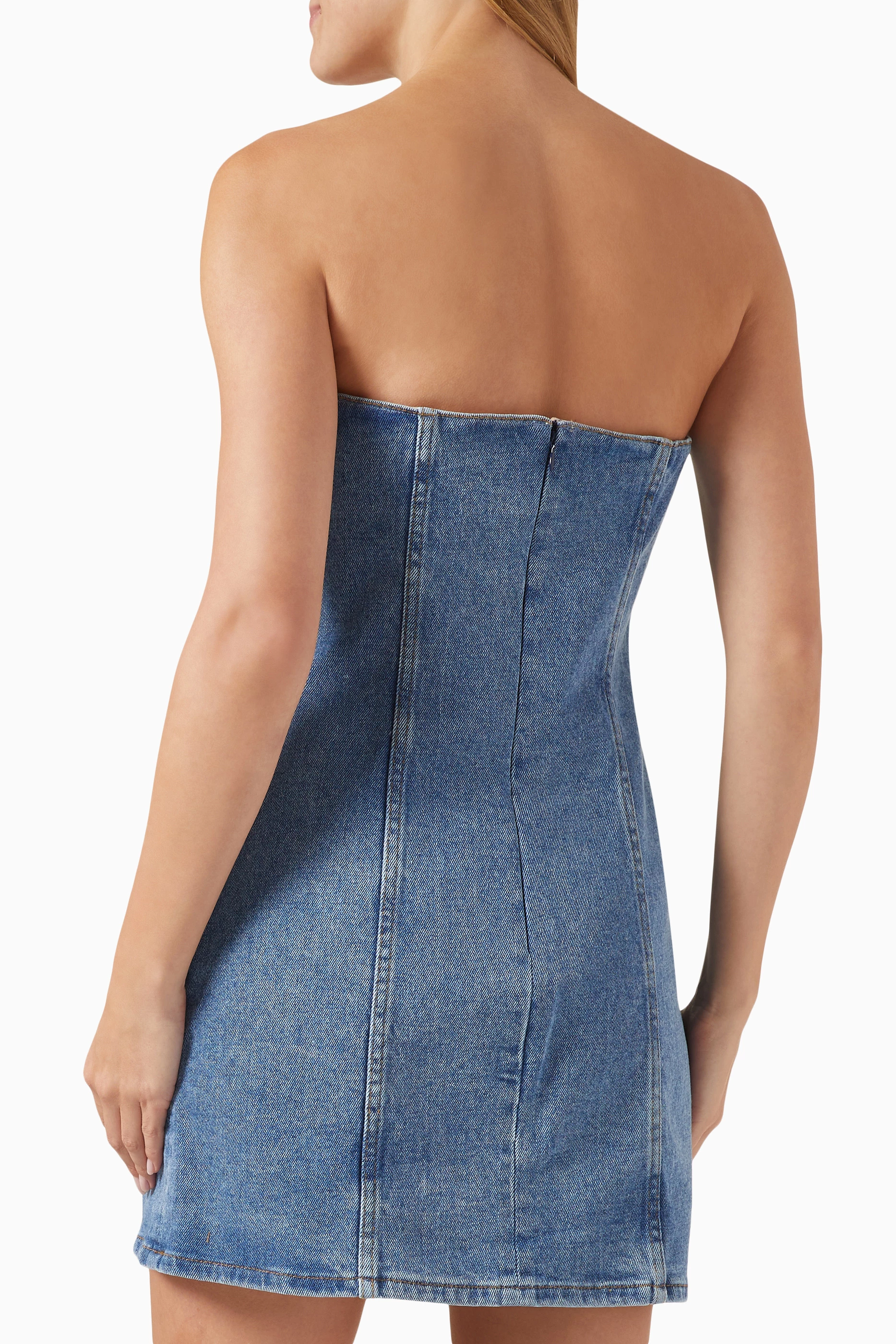 white christmas dresses 00s Guess Denim Dress – Funky Cat main image 0