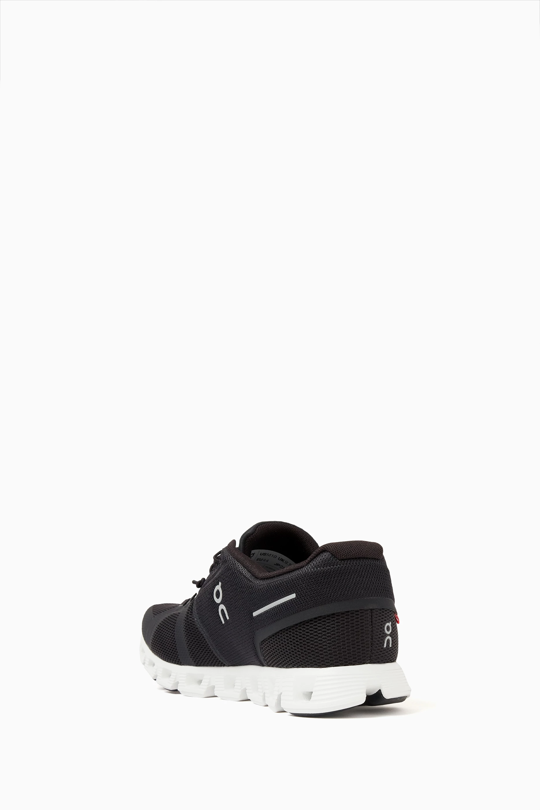 on cloud womens runners black and white