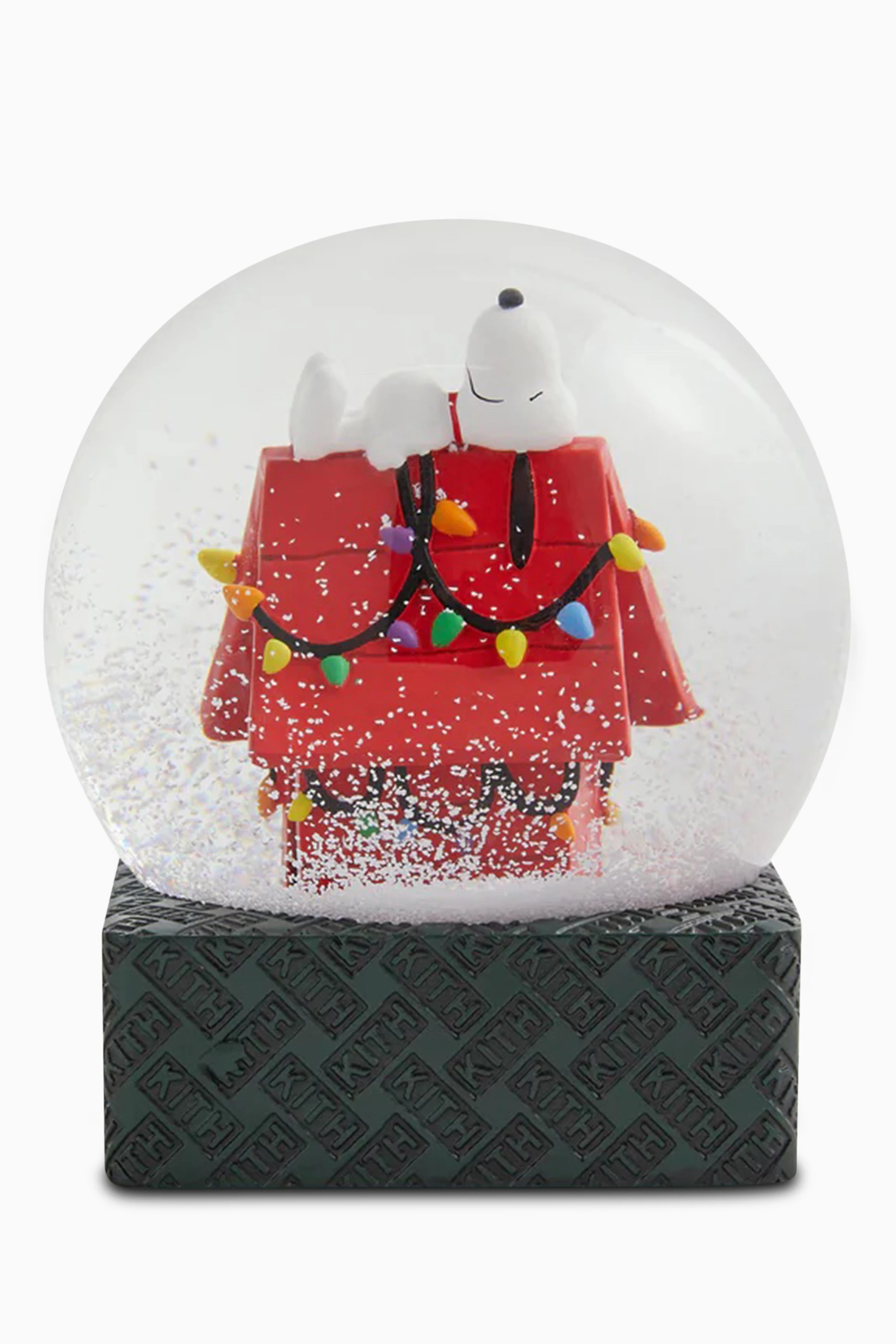 Buy Kith Red Kith x Peanuts Snoopy House Snow Globe in Glass For