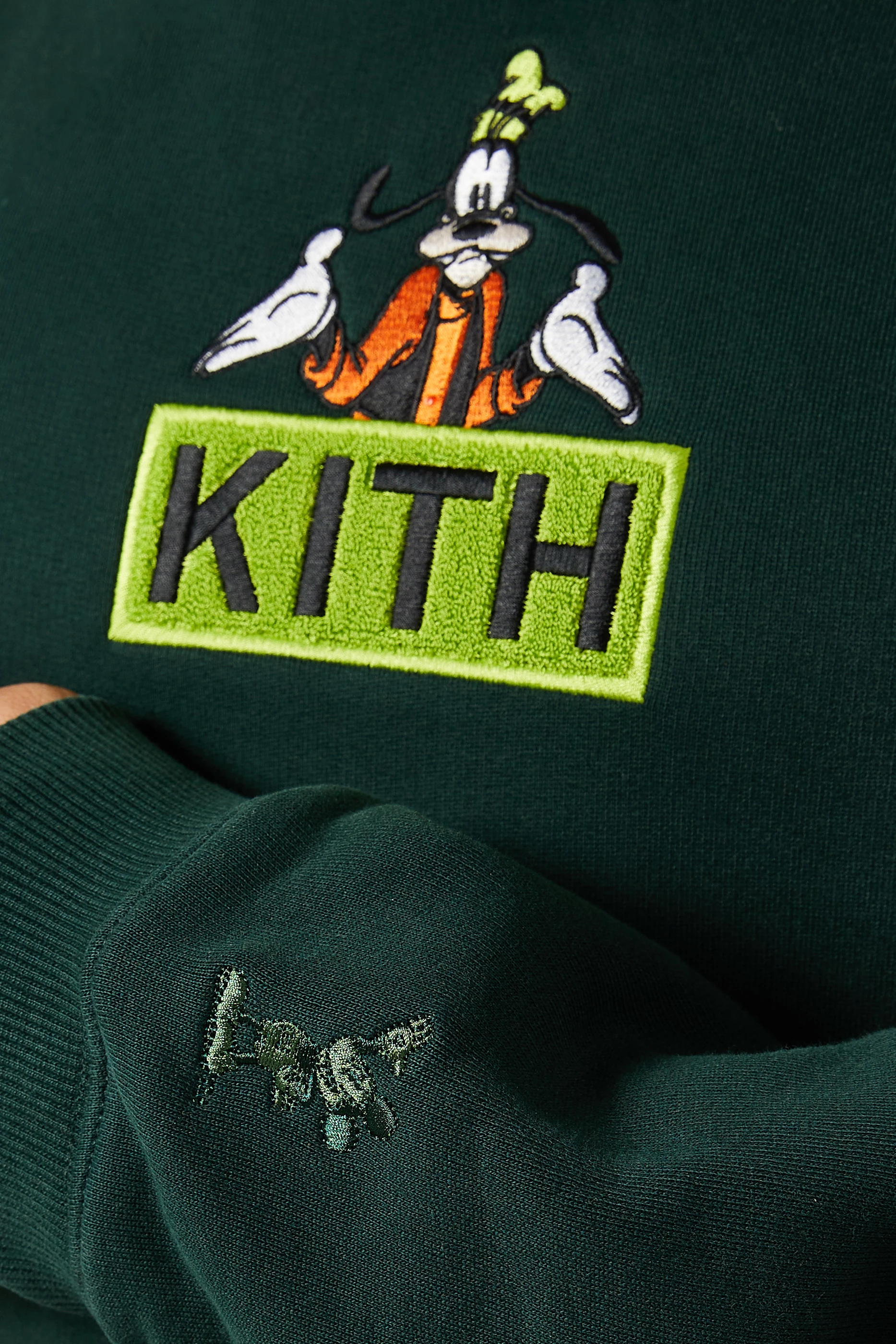 Buy Kith Green Kith x Mickey & Friends Goofy Hoodie in Cotton 