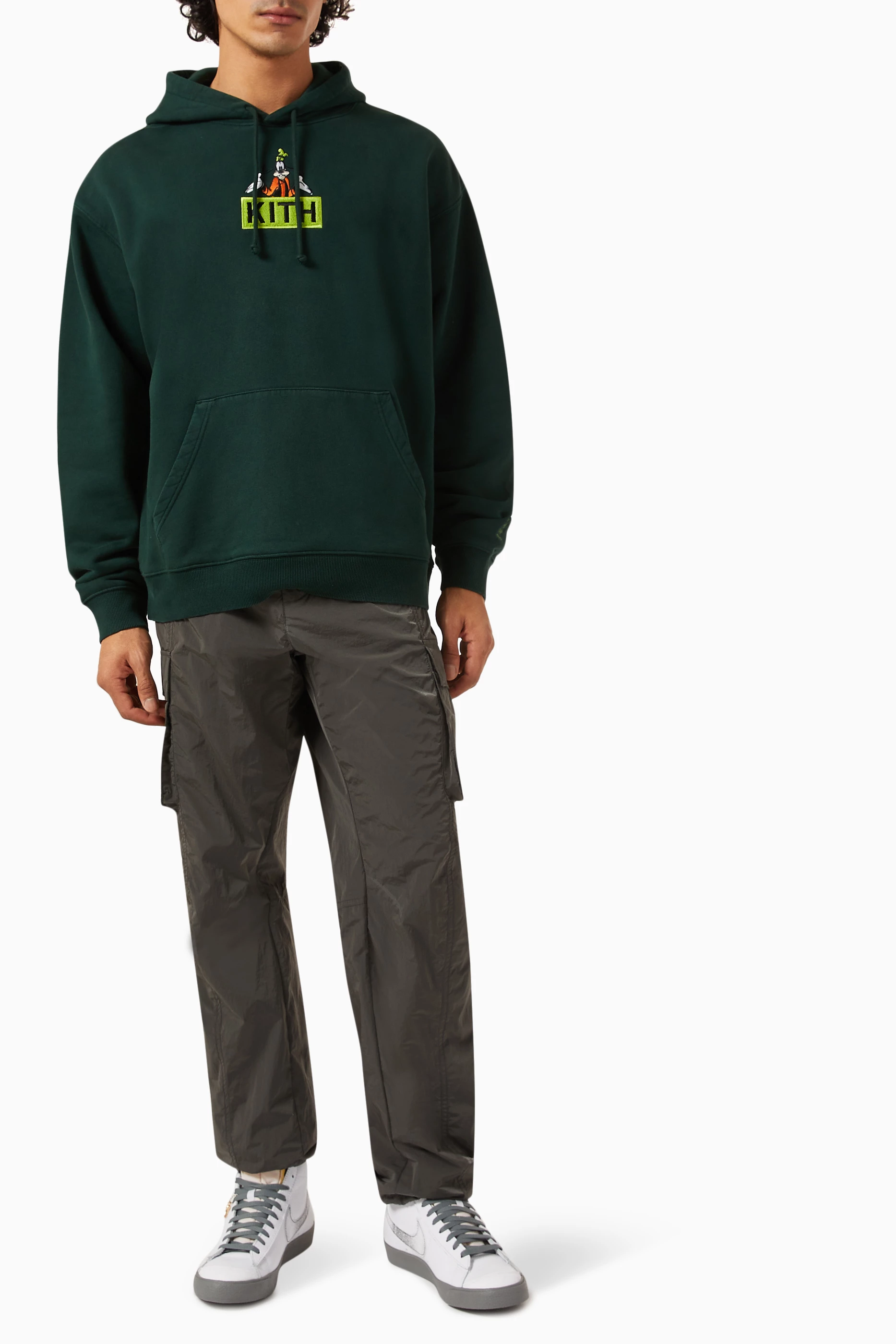 Buy Kith Green Kith x Mickey & Friends Goofy Hoodie in Cotton 