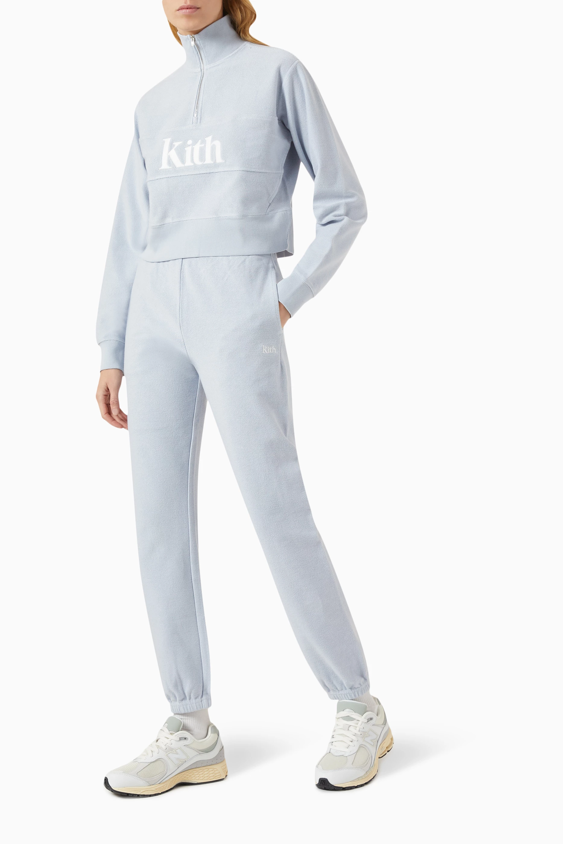 Buy Kith Blue Shain III Sweatpants in French Terry For Women Online Ounass Saudi