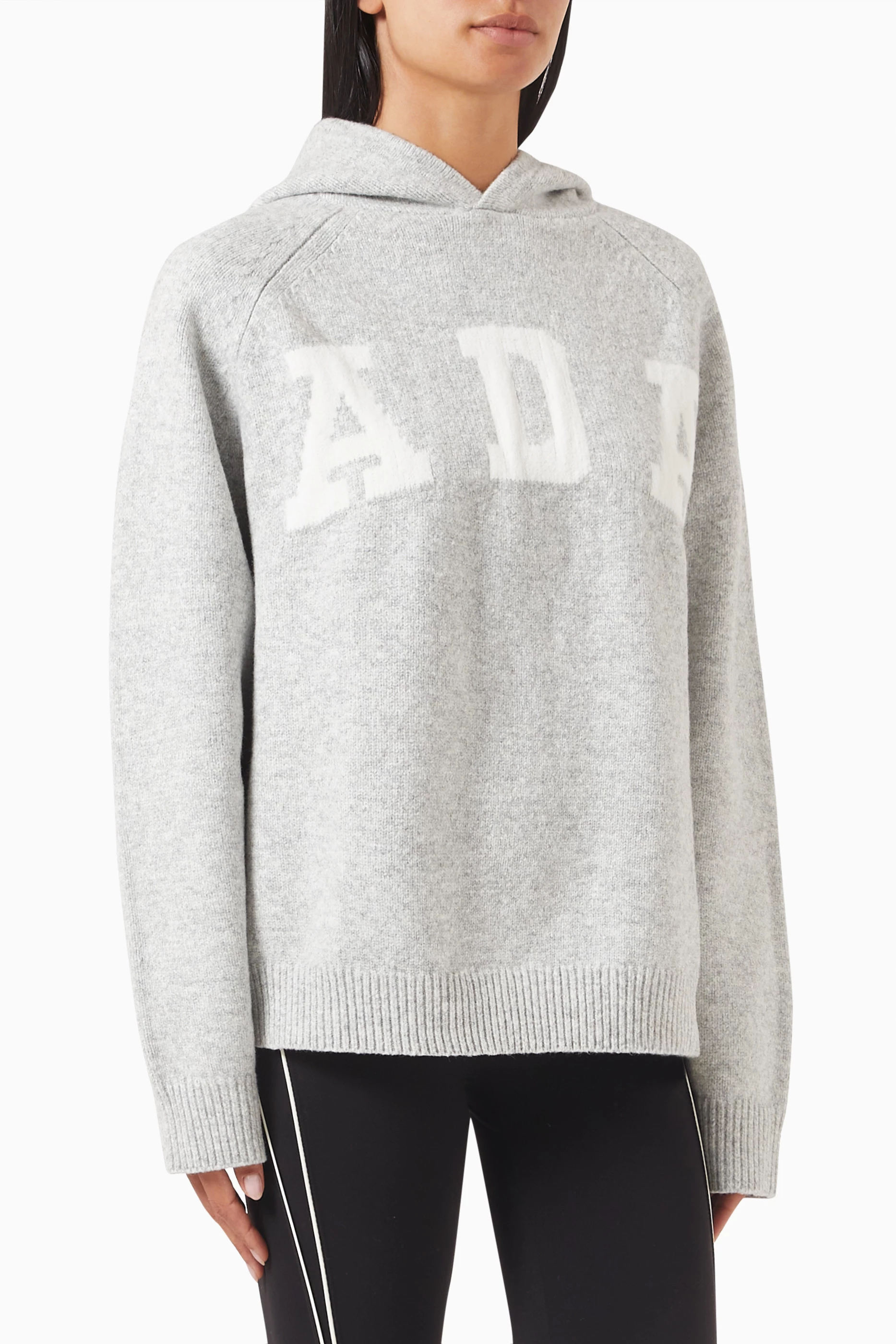 Buy Adanola Grey ADA Oversized Hoodie in Cotton-knit For